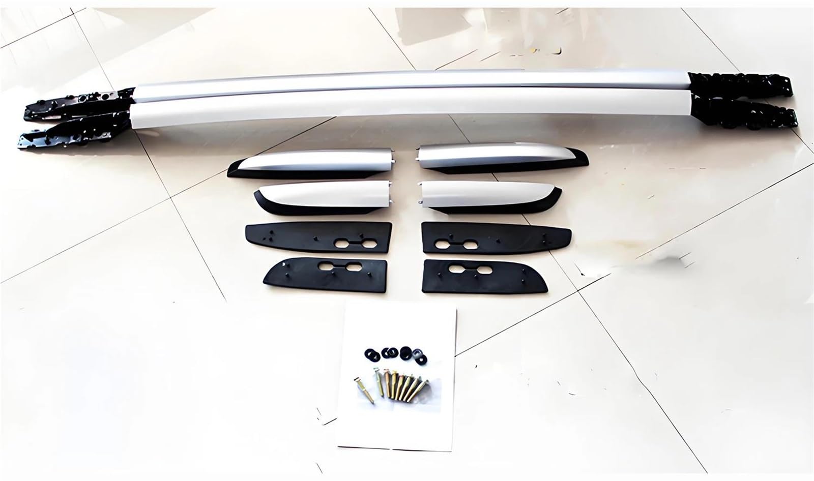 Genérico Portaequipajes Techo para Coche Barra Superior Aleación Aluminio Color Plateado para RAV4 XA40 2013 2014 2015 2016 2017