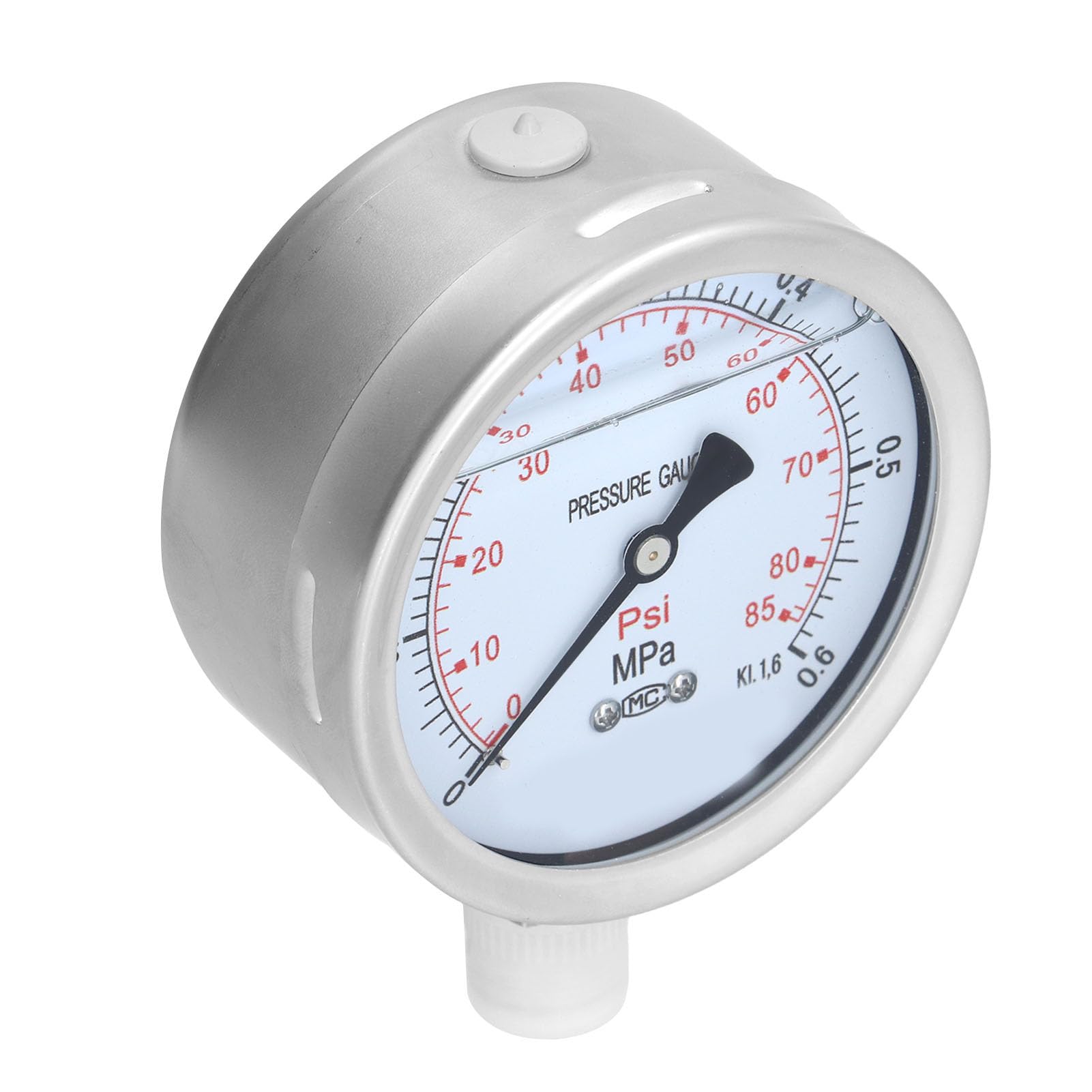 Y-100BF - Manómetro de vacío de acero inoxidable para minería y petroquímica, 100 mm