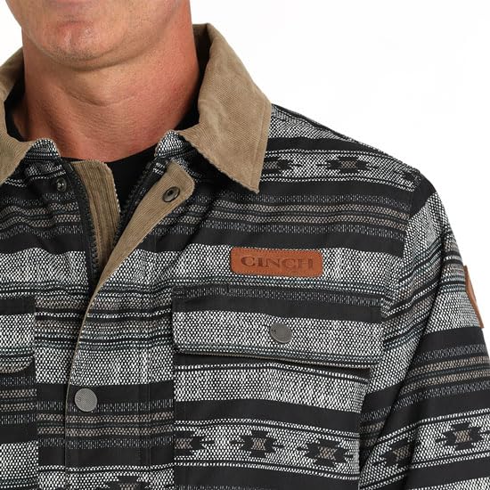 Cinch Men's Sherpa Print Canvas Jacket-MWJ10690022
