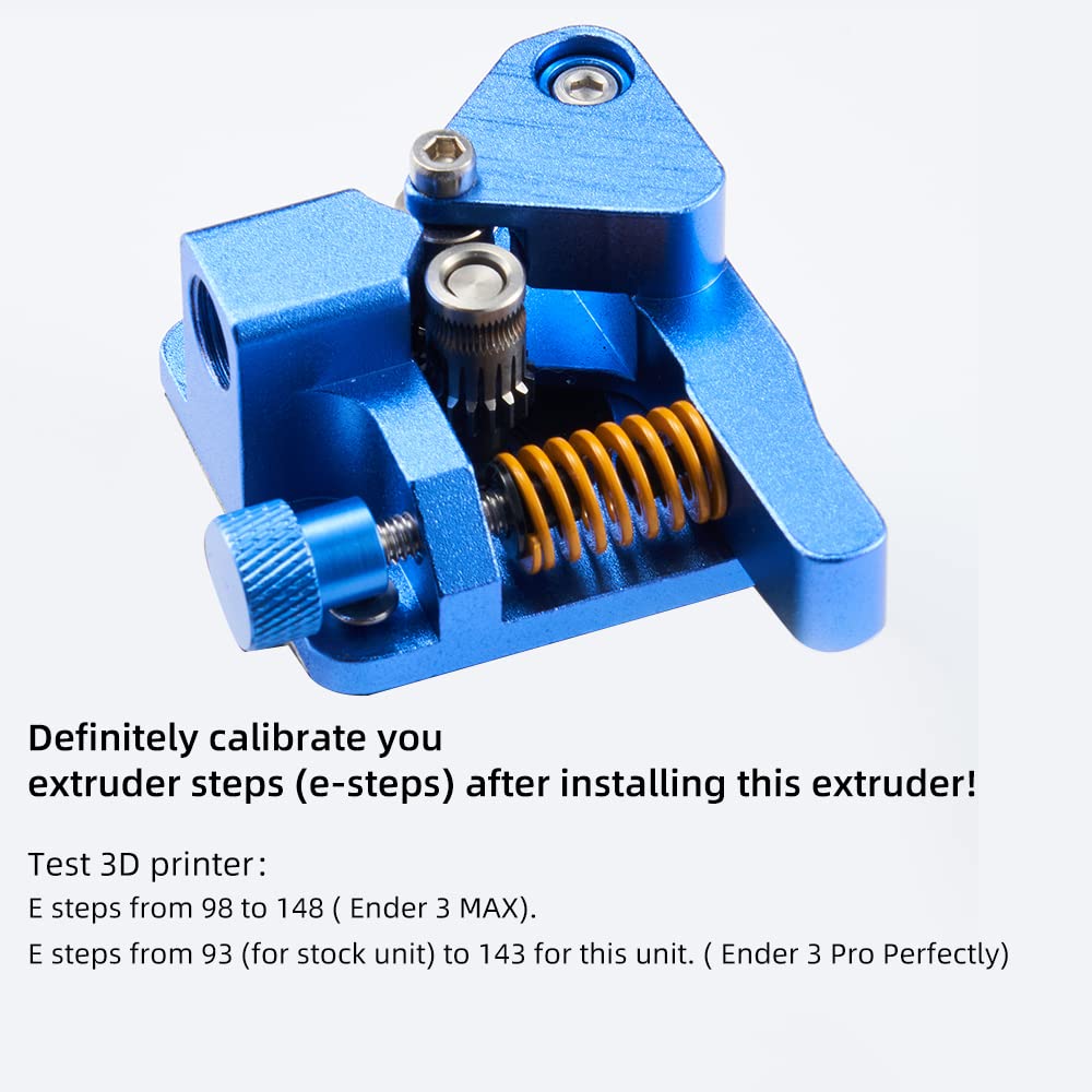 Makerzone Upgrade CR10S PRO Dual Gear Extruder kit and 4 Pack Metal Hand Twist Leveling Nuts
