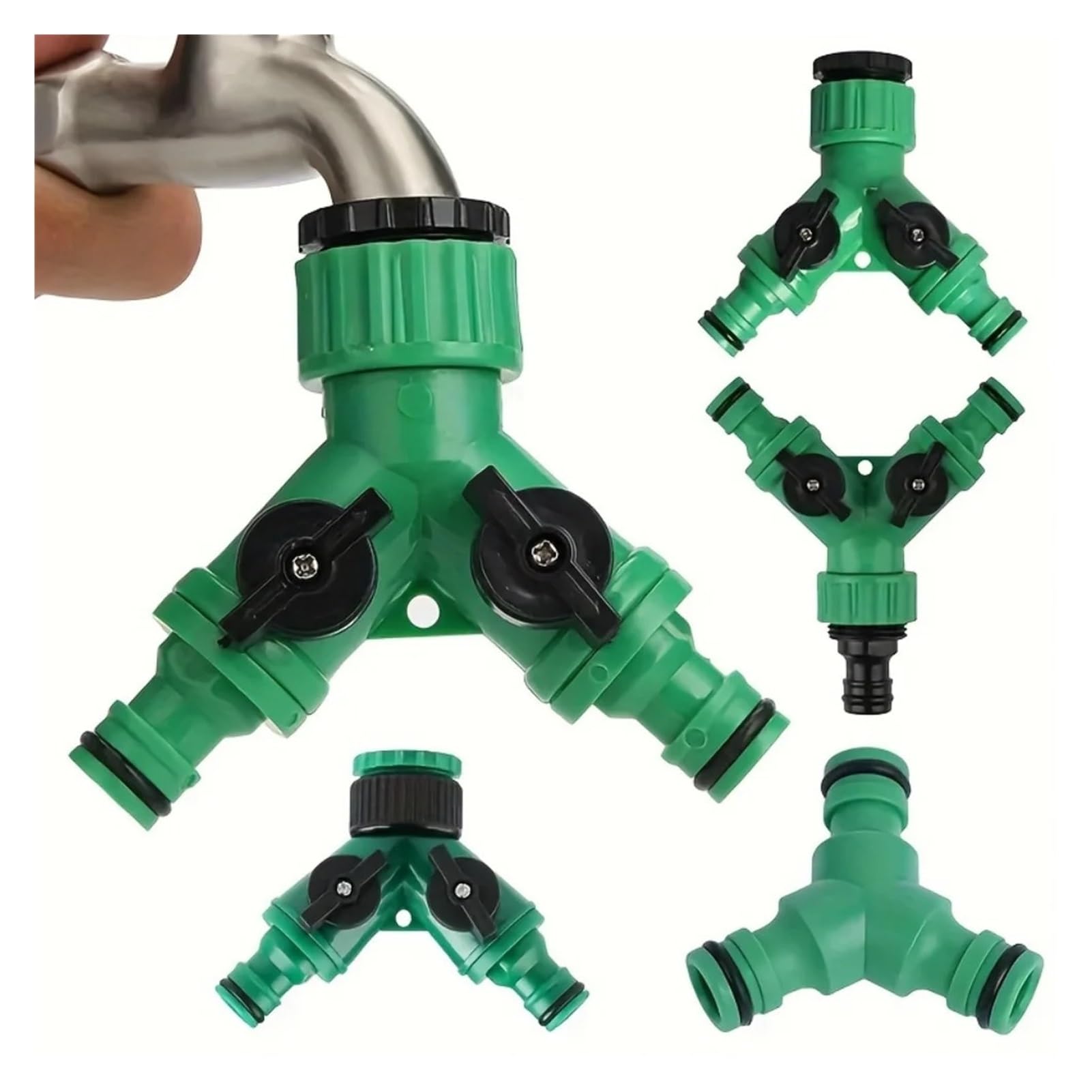 BFsaceqa 1Pc Y-Shaped Connector for Garden Hose Faucet