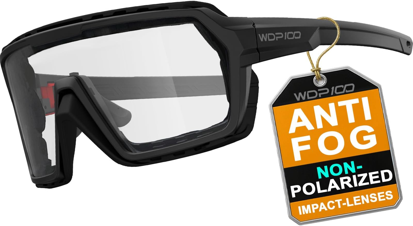Anti-Fog Motorcycle Riding Glasses, Spoggles Windproof UV Protection Foam Padded with Strap for Powersports UTV