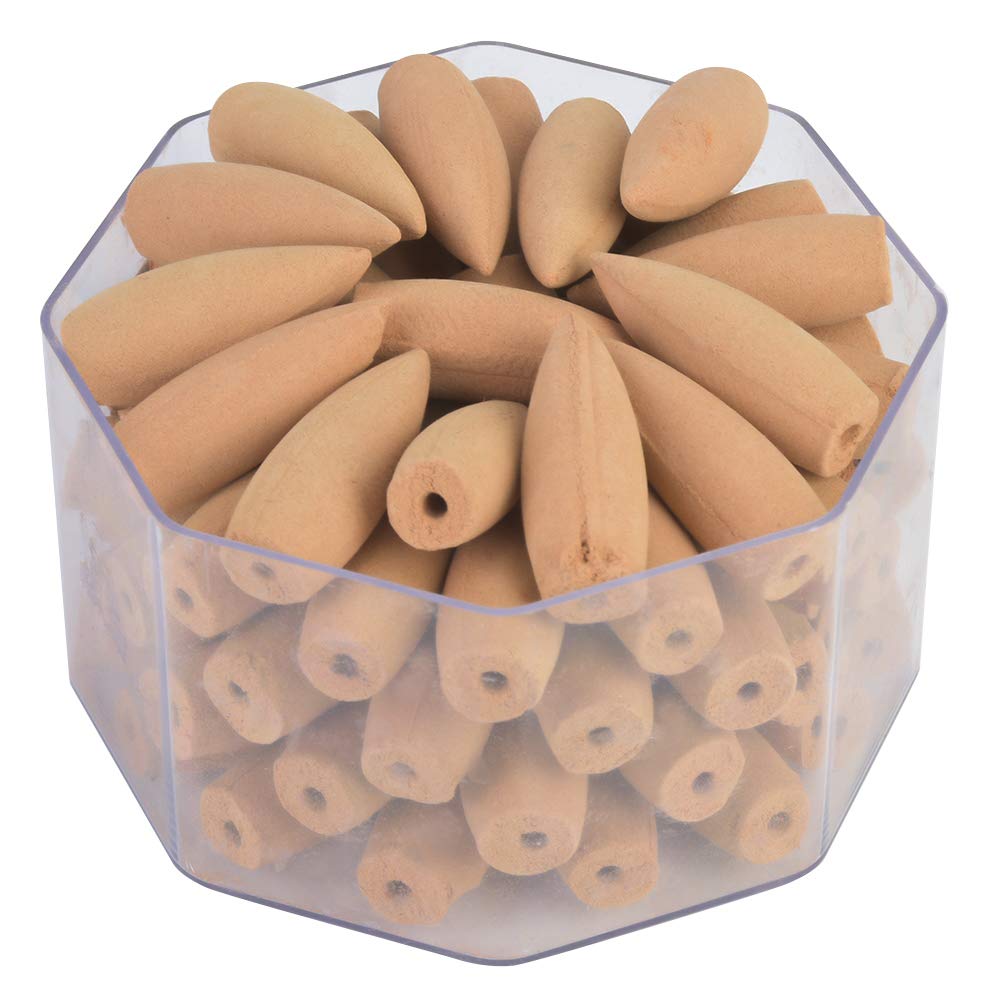 Qukaim Natural Agilawood Incense Agilawood Incense Cone, Natural Sandalwood Backflow Tower Shape Incense Set, Raw Material, Fragrant Aromatherapy, 20 Cones.