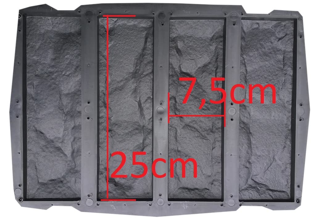 8 Stück Gießform Pflasterform Schablone für Beton, Fassadenstein, Bodenbelag Platten, schalungsformen, einstellen Wanddekoration, wiederverwendbar, Gießen, DIY