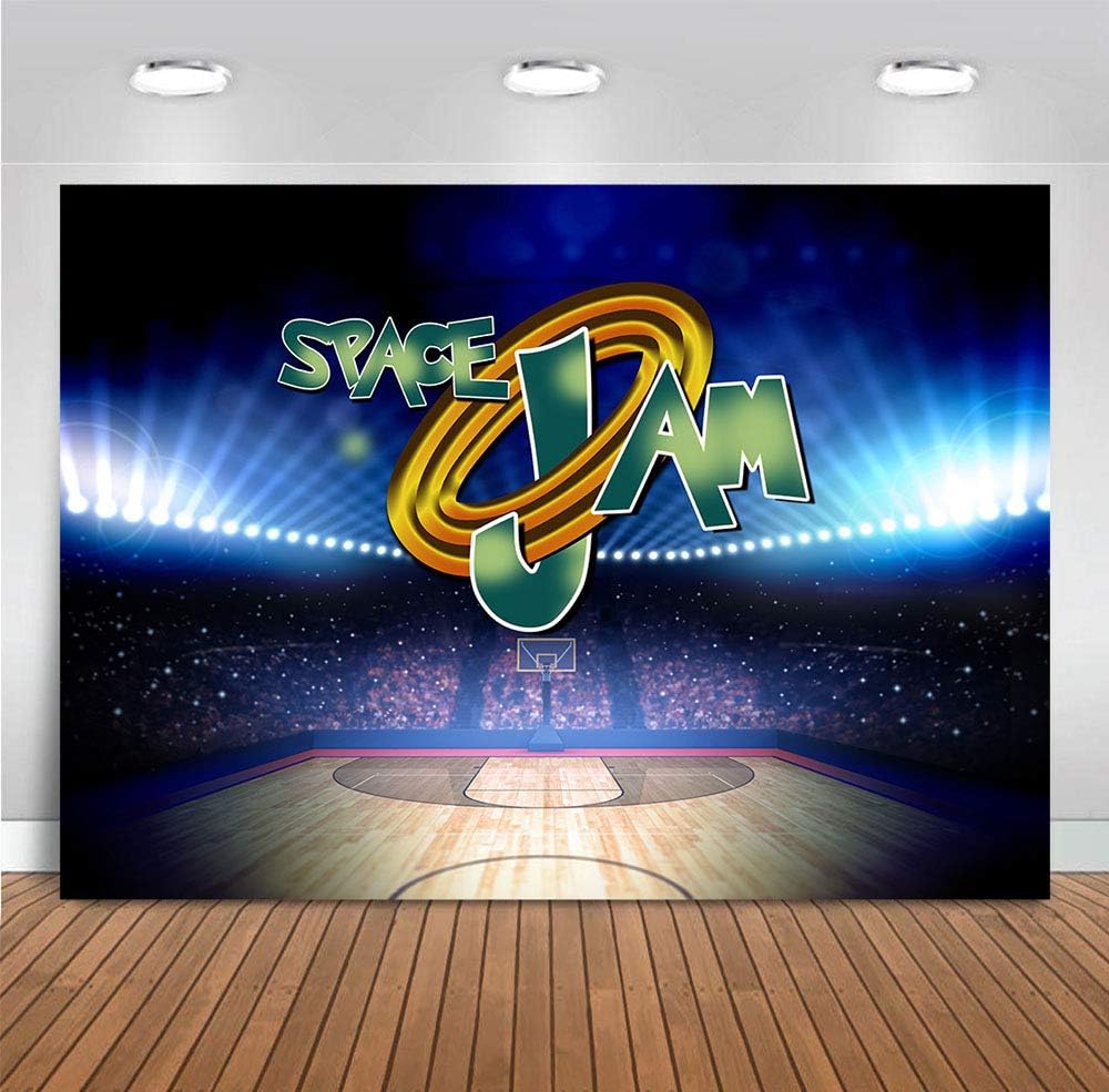 MCSpace Jam Backdrop for Photography Studio Props Children Birthday Party Banner Supplies Basketball Sport Stadium Photo Background Baby Shower Decorations Photo Booth Vinyl 7x5ft