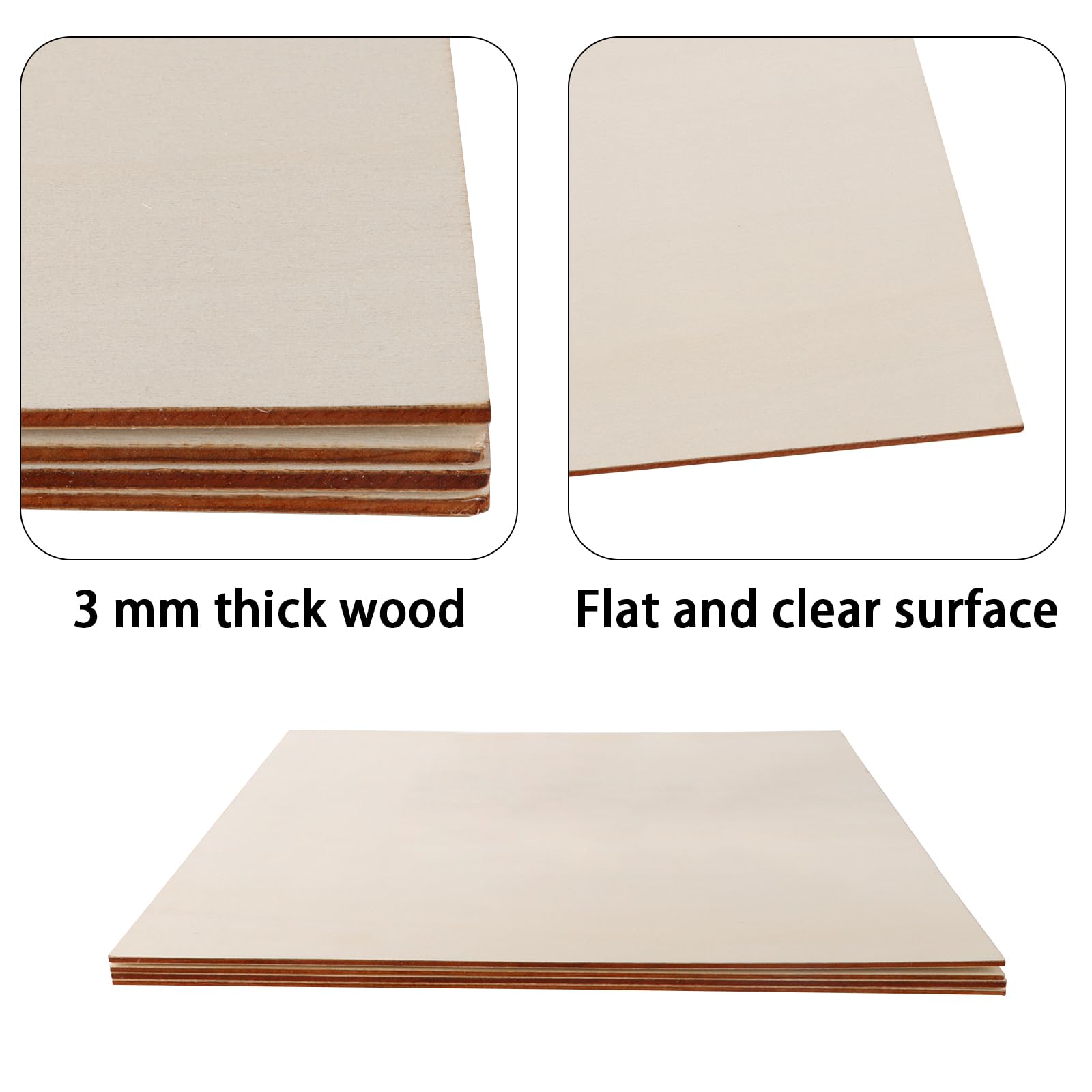 Madera De Balsa CRAFTIFF Tablero De Madera Contrachapada Hojas De Tilo De  1/16 Pulgadas, Madera Natural Fina Sin Terminar Para Manualidades,  Pasatiempos Y Fabricación De Modelos, 0.059 In (5 Hojas Tableros A Medida, image size:1600x1600