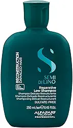 Alfaparf Milano Semi Di Lino Reconstruction Shampoo Reparador para Cabelos Danificados - Sem Sulfato, SLS, Parabenos e Parafina - Seguro para Cabelos Coloridos - Qualidade Profissional de Salão 250ml