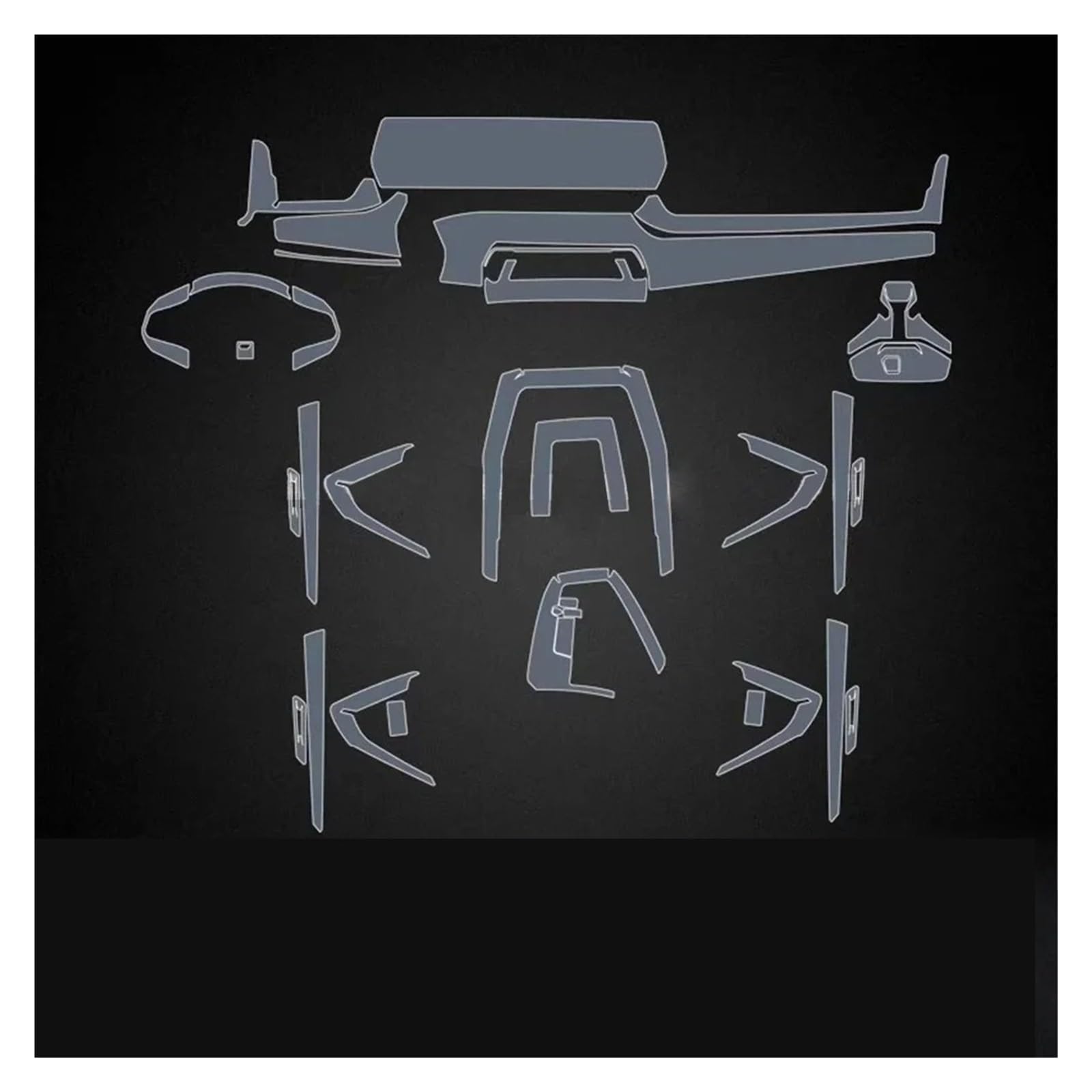 Navigation Schutzfolie Für U10 U11 Für X1 Für X2 IX1 2023 2024 Auto Center Konsole Transparente TPU Schutz Film Innen PPF Film(LHD)