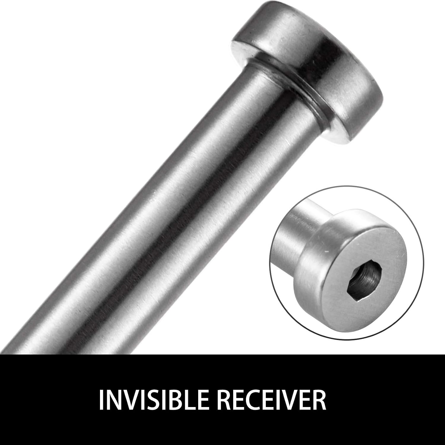 🔥 BestEquip Cable Railing Swage 3/16 Inch Stainless Steel Railing 104 Pack SS316 Hand Swage Threaded Stud Tension End Fitting Terminal Cable Railing Kit for Stair Deck Railing Wood & Metal Post 