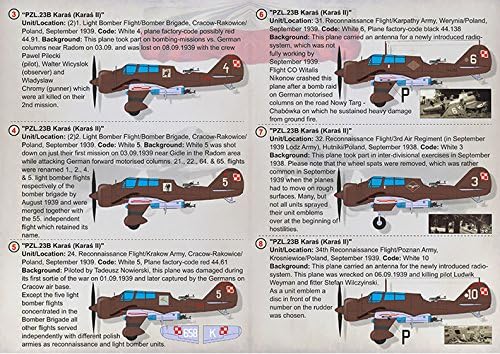 Wet Decal for Republic Wet Decal for PZL.23B Karas (Karas II) Model Decal 1/72 Scale PRINT SCALE 72-305 Wet Decals for Aircraft