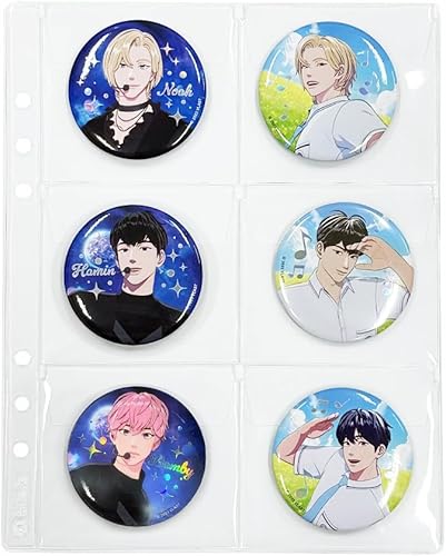 Miniatura 5 de Bolsa ancha con cremallera A5 (6 x 9), 1 unidad, fundas de bolsillo transparentes cristalinas, 12 tipos, páginas de repuesto para álbum de fotos