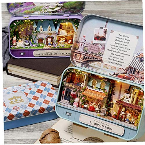 Lankater 1set Mini Kreative DIY 3D Holz Miniatur-Szene Puppenstuben Modell Handmade Cottage Spielzeug Handmade Box… – Bild 4