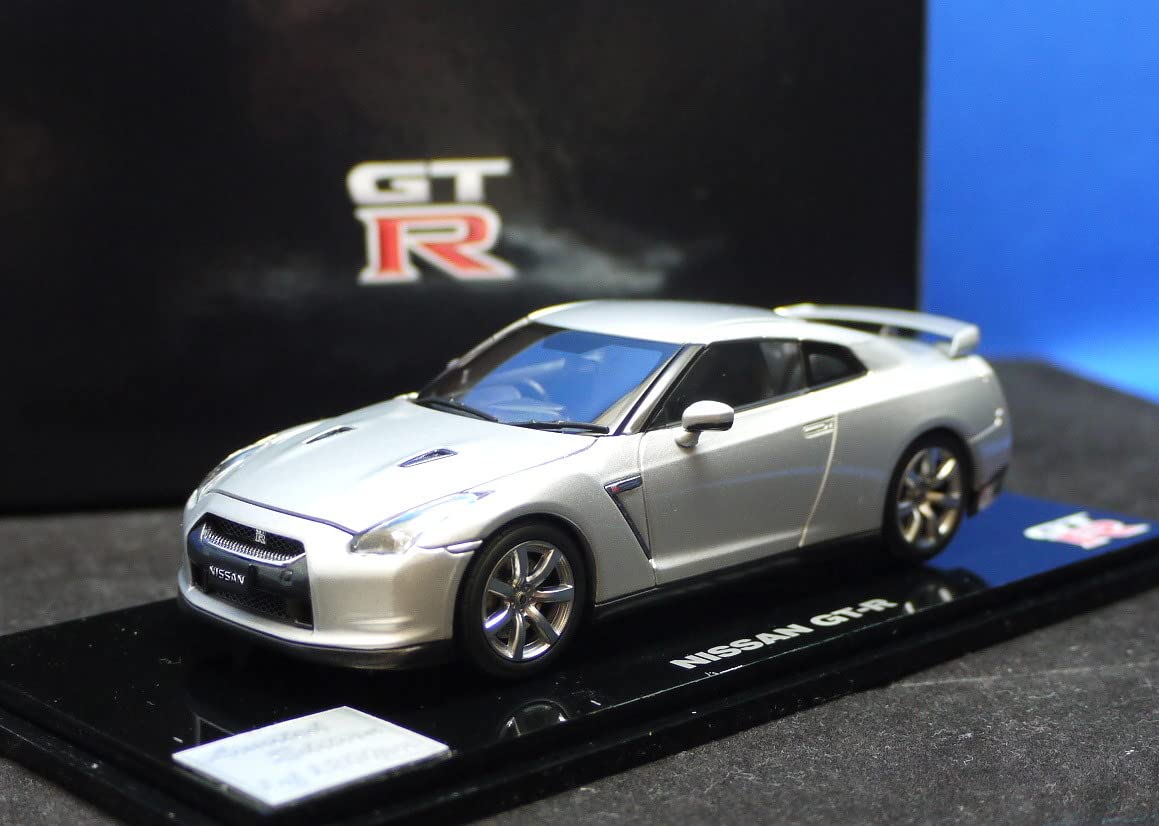 Amazon | 1/43 京商 日産 GT-R (R35) シルバー（ボンネット
