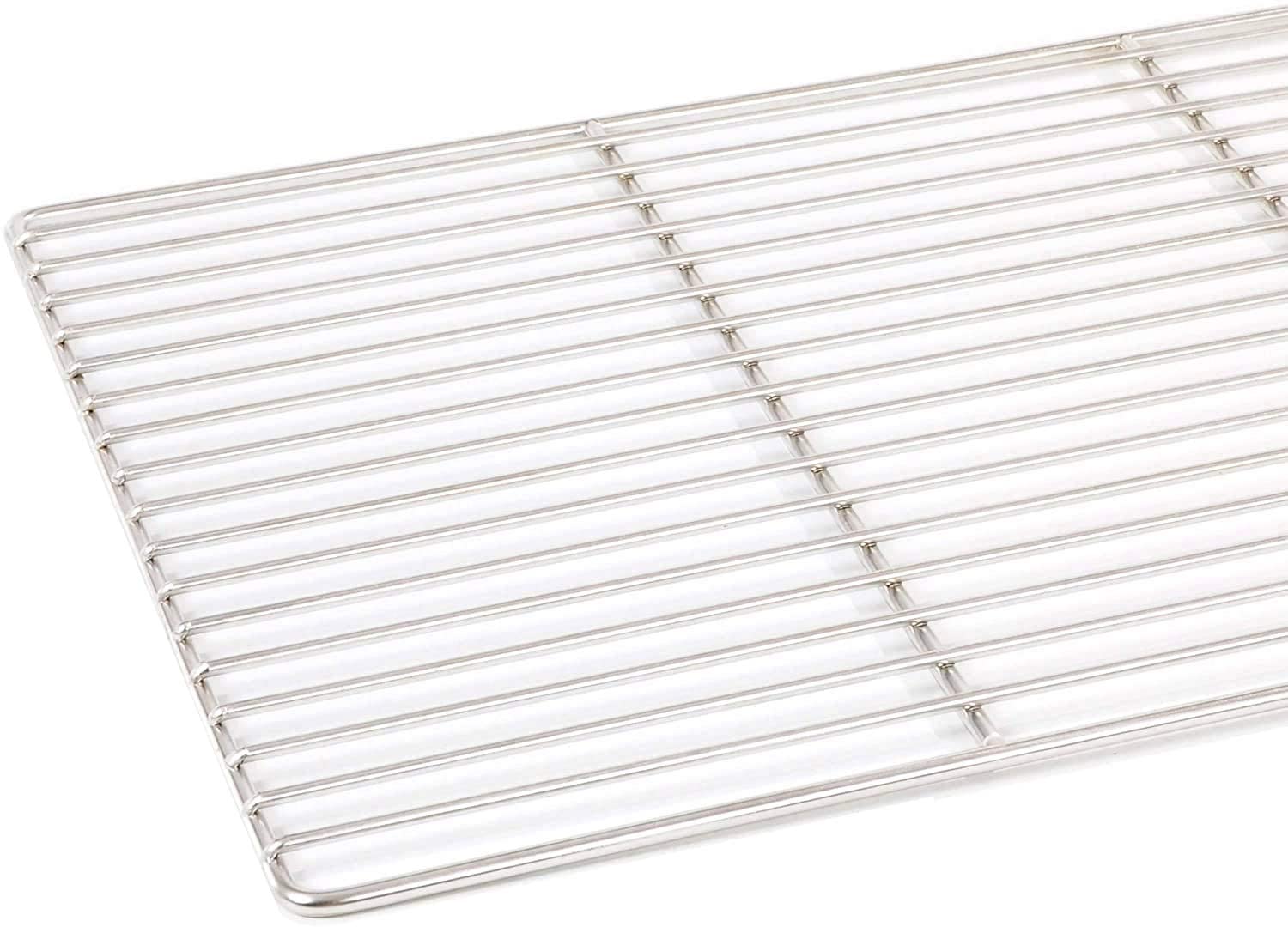 Grillrost 55 x 40 cm aus Edelstahl rostfrei und elektropoliert