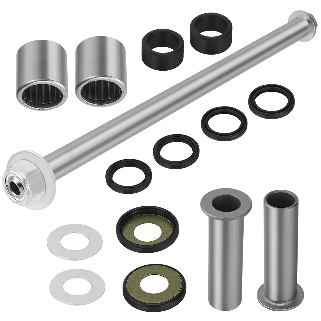 Rodamientos de brazo oscilante trasero para Kawa-saki Arctic Cat Suzuki | para Suzuki Quadsport Z400 LT-Z400 2003-2014 para Kawa-saki KFX400 Arctic Cat DVX 400 con sellos, bujes, tornillos y tuerca