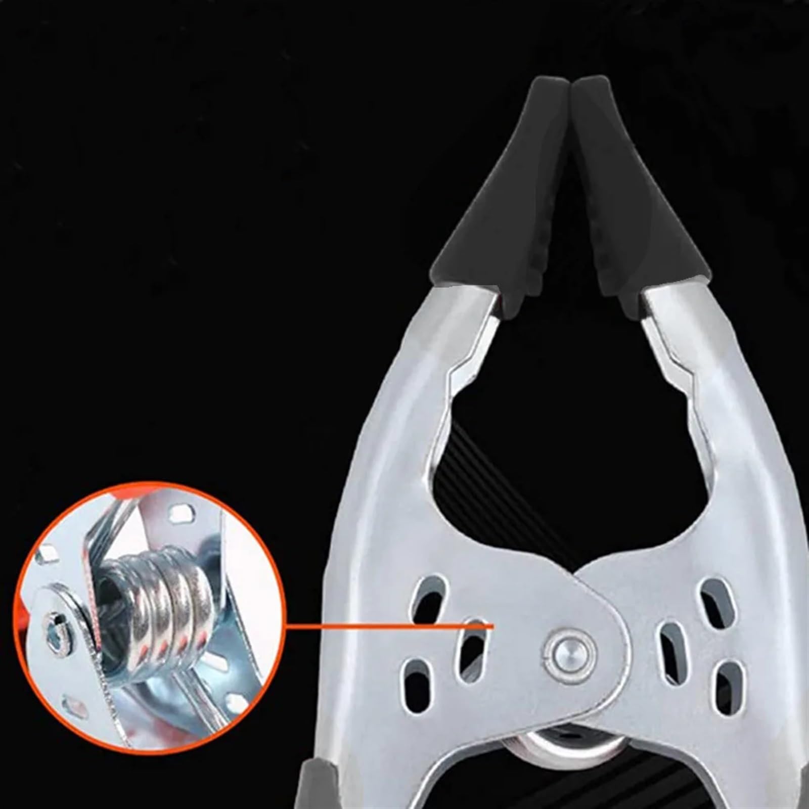 4 Abrazaderas de Resorte de 6 Pulgadas en Forma de A, Abrazaderas de Metal con Puntas de plástico, Pinzas de Agarre Resistentes para carpintería, Accesorios para Herramientas manuales