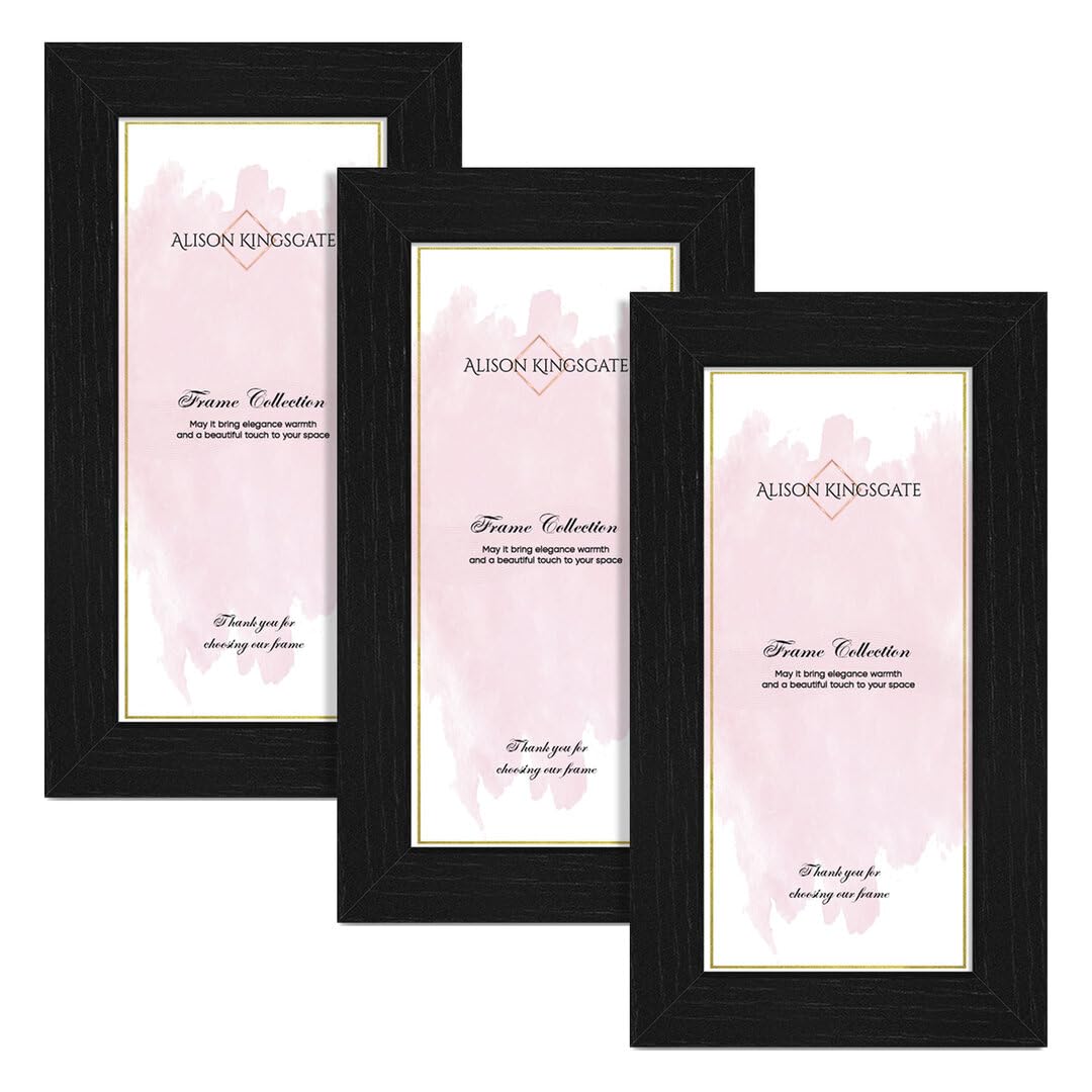 Alison Kingsgate 10X5 Black Picture Frame for Photo,Certificate- Pack of 3 — image 1