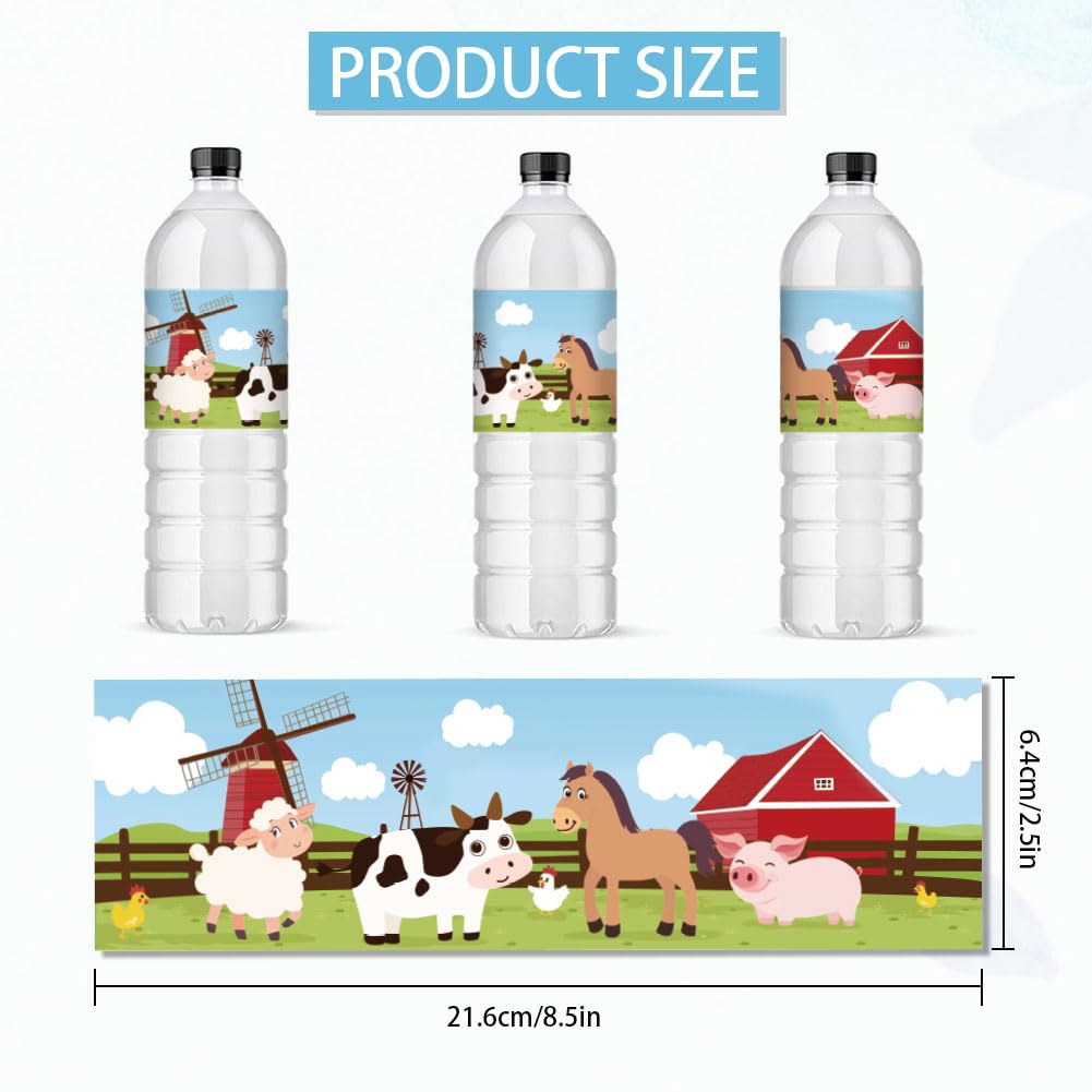 GOMAKERER 30 Sheets Water Bottle Labels - Image 2