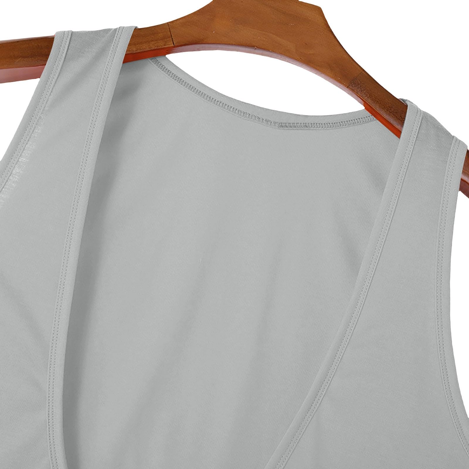 DENGJIAMY głęboki dekolt w serek tank top mężczyźni lato sport fitness odcięta koszulka siłownia atletyczna kulturystyka mięśnie koszulki bez rękawów klasyczne solidne topy