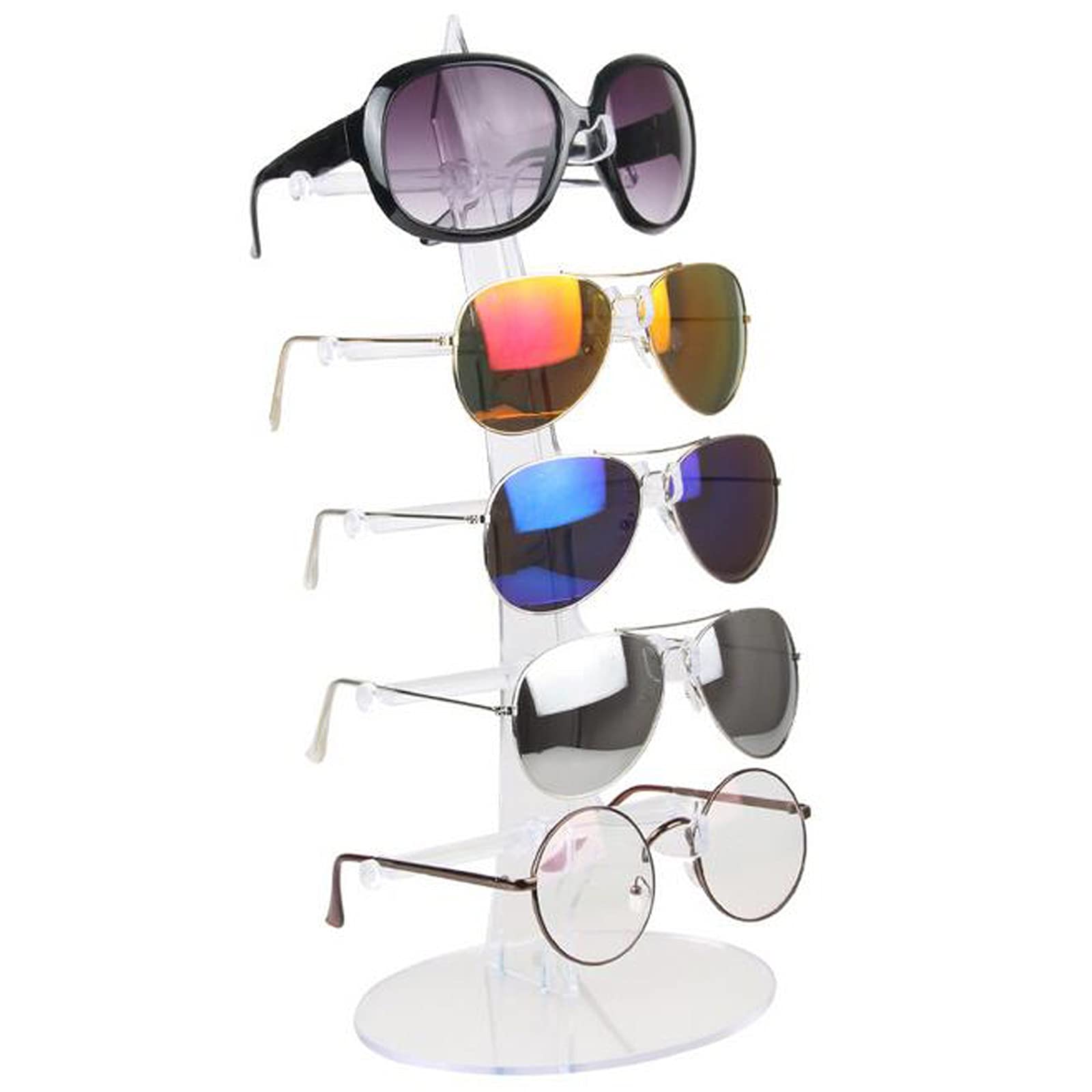 Brillenhalte 5 Schichten Sonnenbrillen Halter Gläser Display Rack Zählerstand Schmuck Show Verpackung Display Brillenspeicherung Werkzeug Brillenständer (Color : Pink Holder)