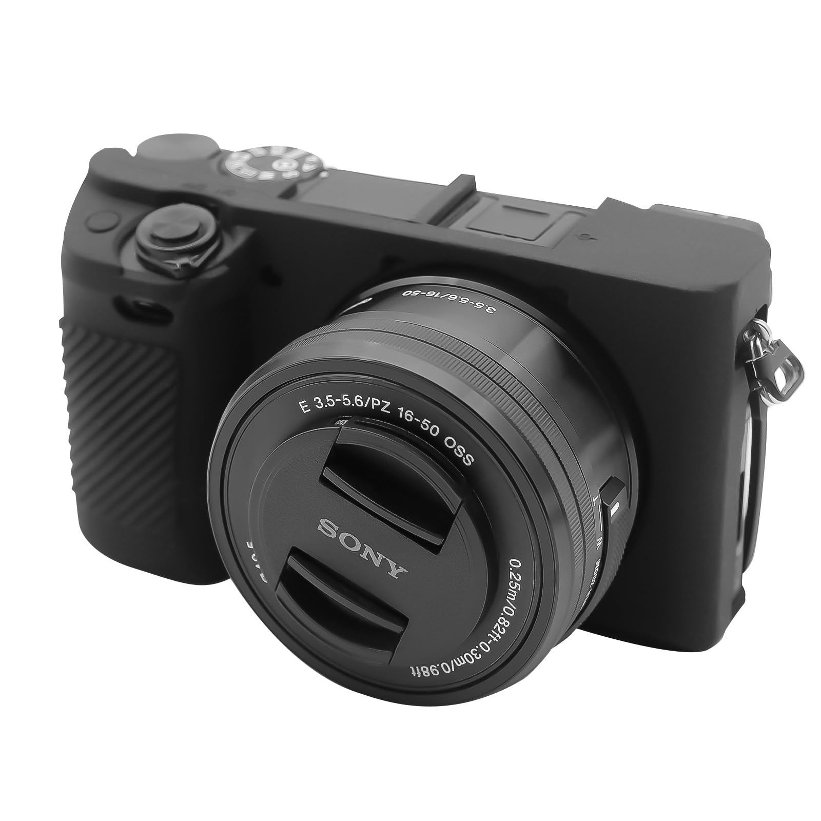 Easy Hood Custodia per Fotocamera Sony Alpha 6400,Antigraffio,Nero | Custodia in Silicone Morbido,Leggera,Protezione da Viaggio