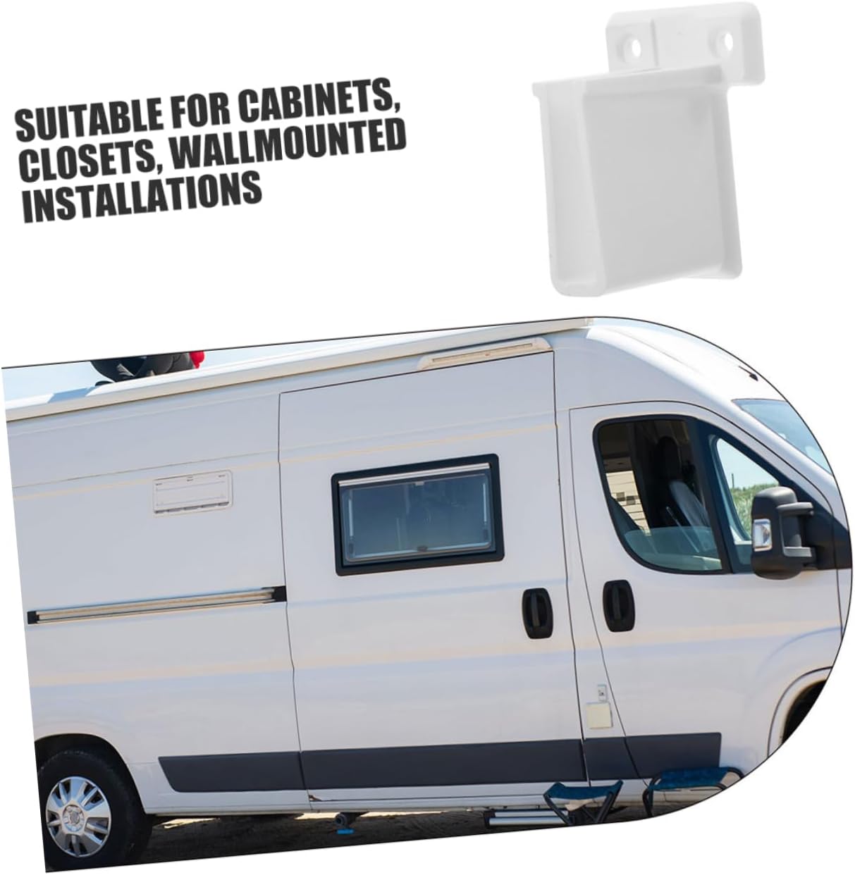 SOLUSTRE 20pcs Rv Accessories Plastic Shelf Brackets Wall Mount Bracket for Inside Camper High Strength Pe for Rv Window Rods Support