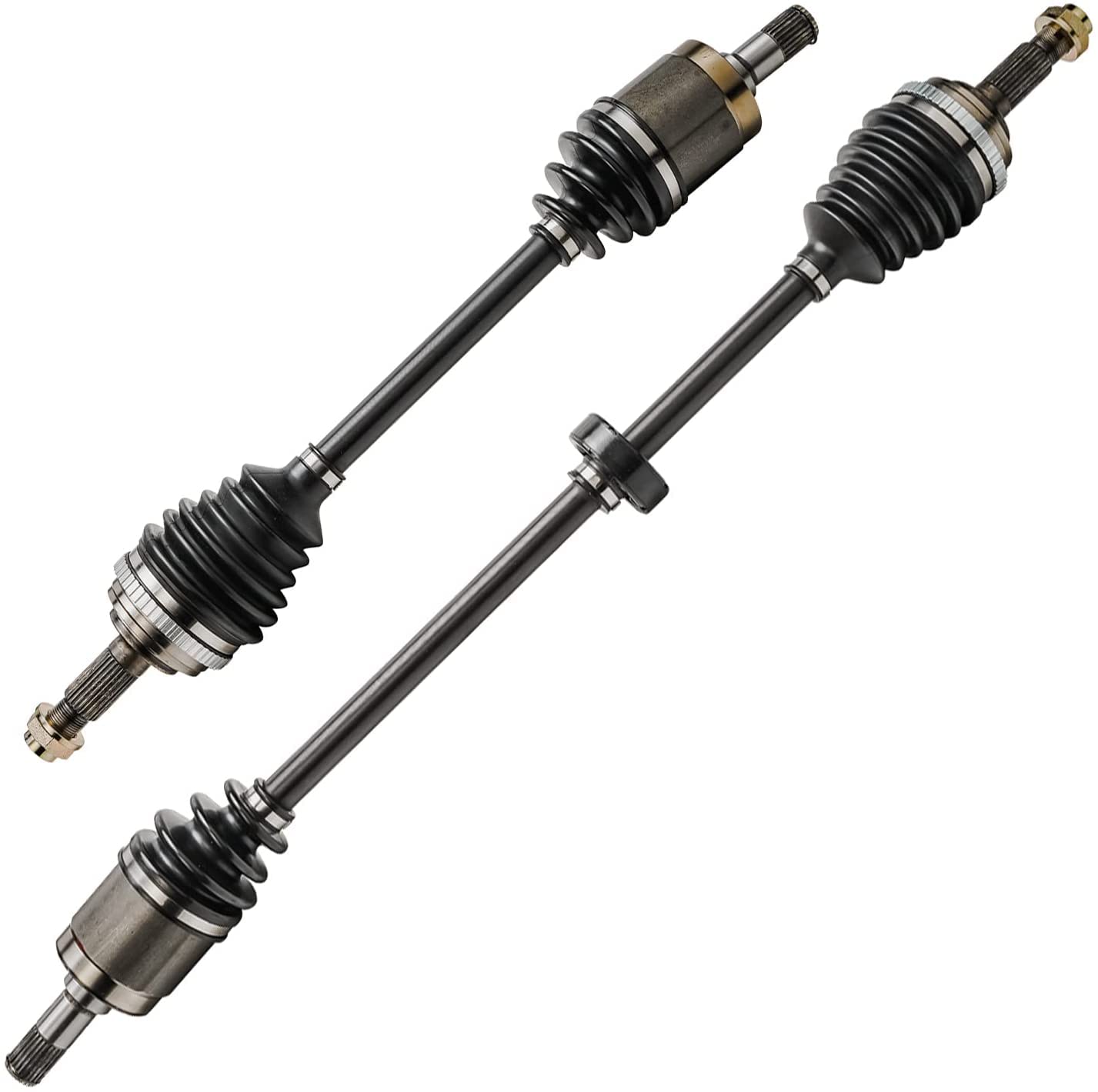 Detroit Axle - Front 2pc CV Axles for 92-00 Honda Civic, 97-00 Acura EL