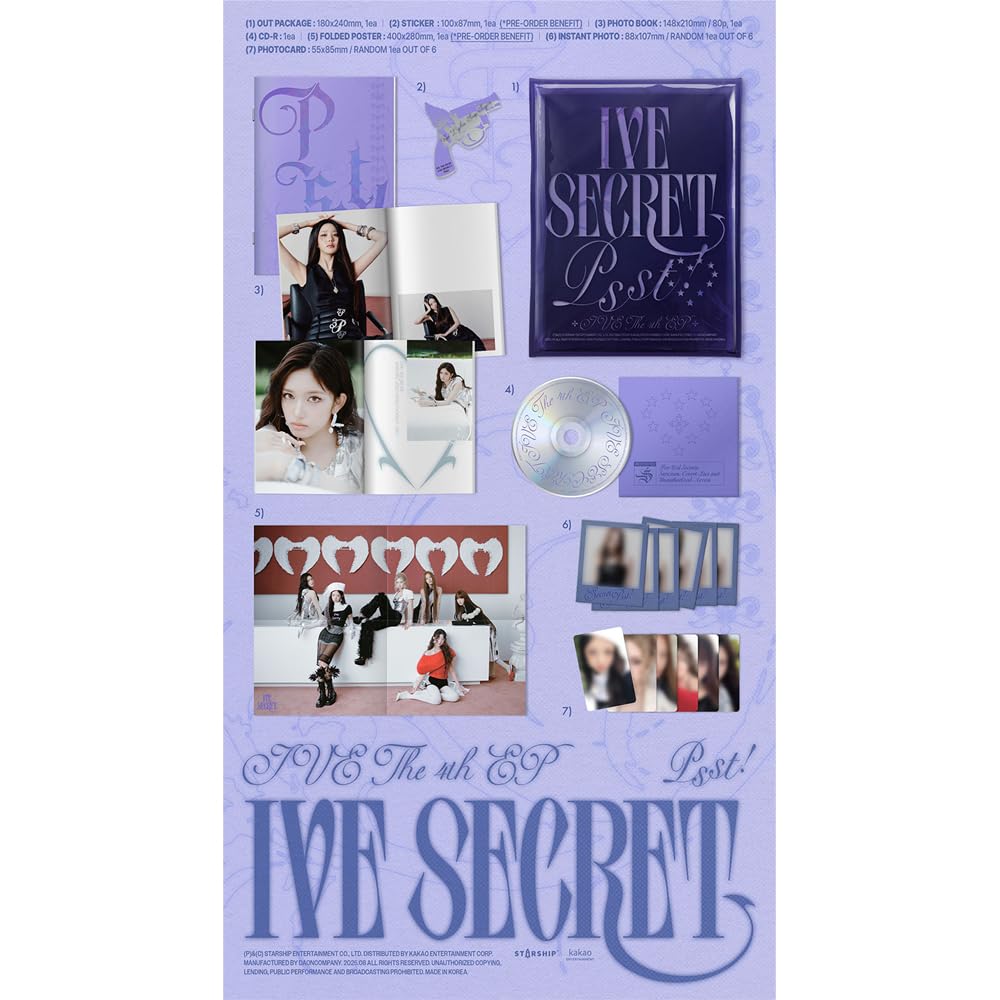 Amazon.com: IVE - [IVE SECRET] 4th mini album (Standard ver