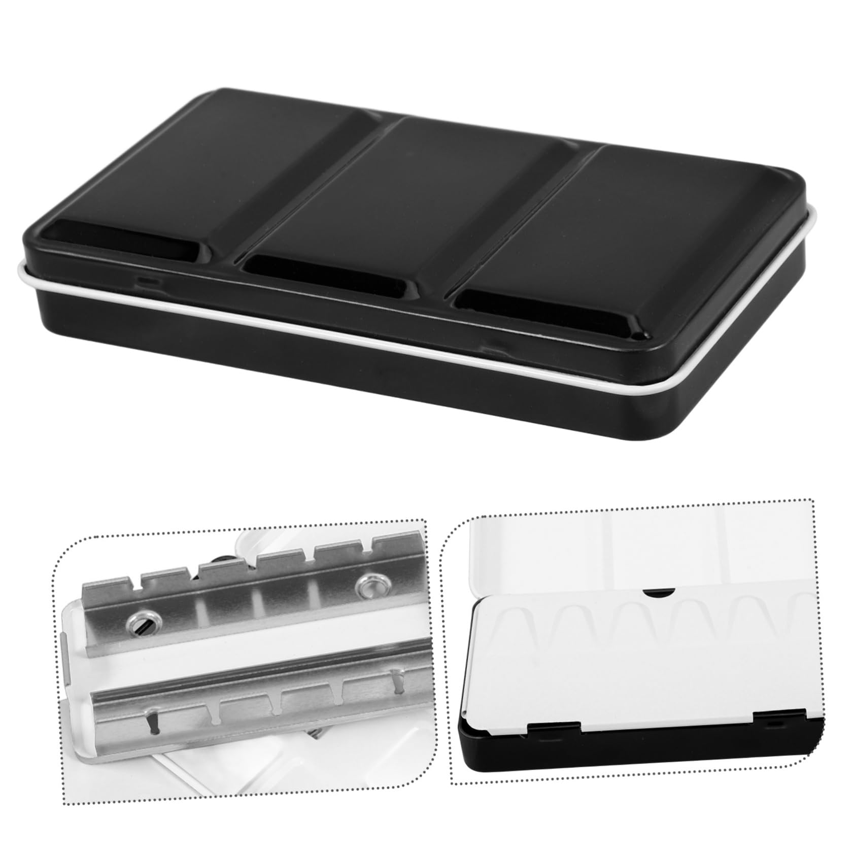 VILLCASE 5stücke Leere Wasserfarben-Palette Für Tragbare Aquarellbox Mit Für Oder Ganze Farbkästen Stilvolles Design Für Künstler