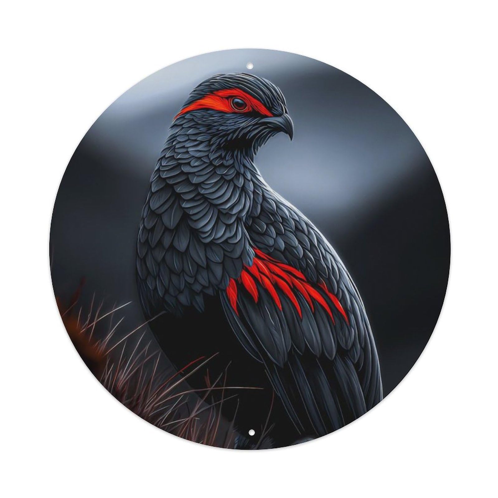 Animal Western Capercaillie European Woodland Bird Vintage Metal Tin Sign Plaque Wall Decor for Cafe, Club Bar, Office, Garden Metal Poster 8x8Inch