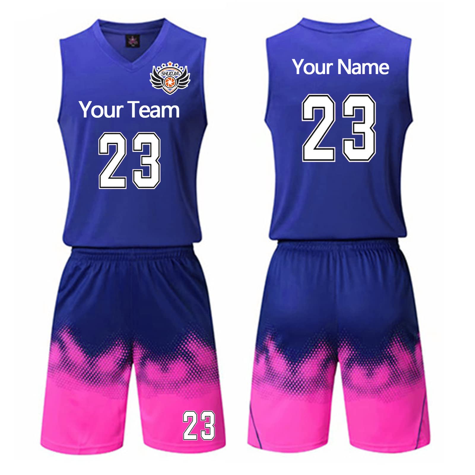 Maglia Da Basket E Pantaloncini Da Uomo, Canotta E Pantaloncini Da Basket Senza Maniche In 2 Pezzi Bambini/adulti, Divisa Da Squadra Con Tasche, Uniforme Da Abbigliamento Sportivo