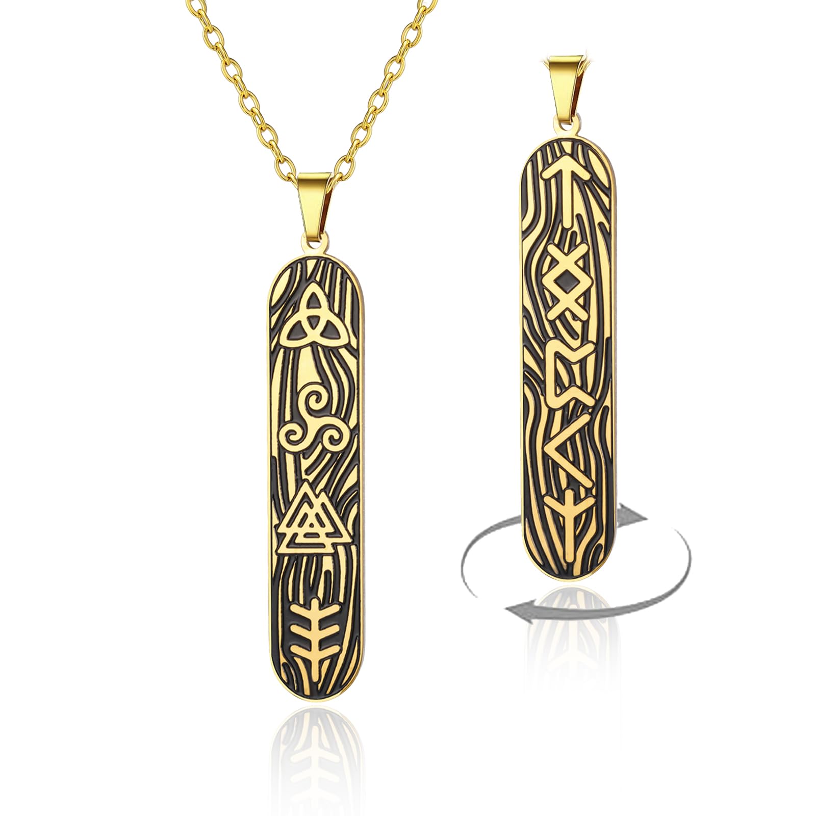 VASSAGO Evil Eye Halskette, italienisches Horn-Anhänger, meh