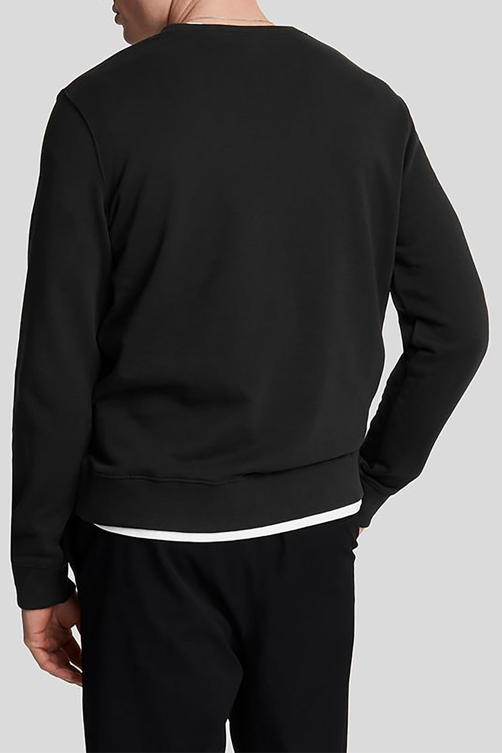 Lyle & Scott Hommes Sweat-Shirt Délavé Col Ras du Cou