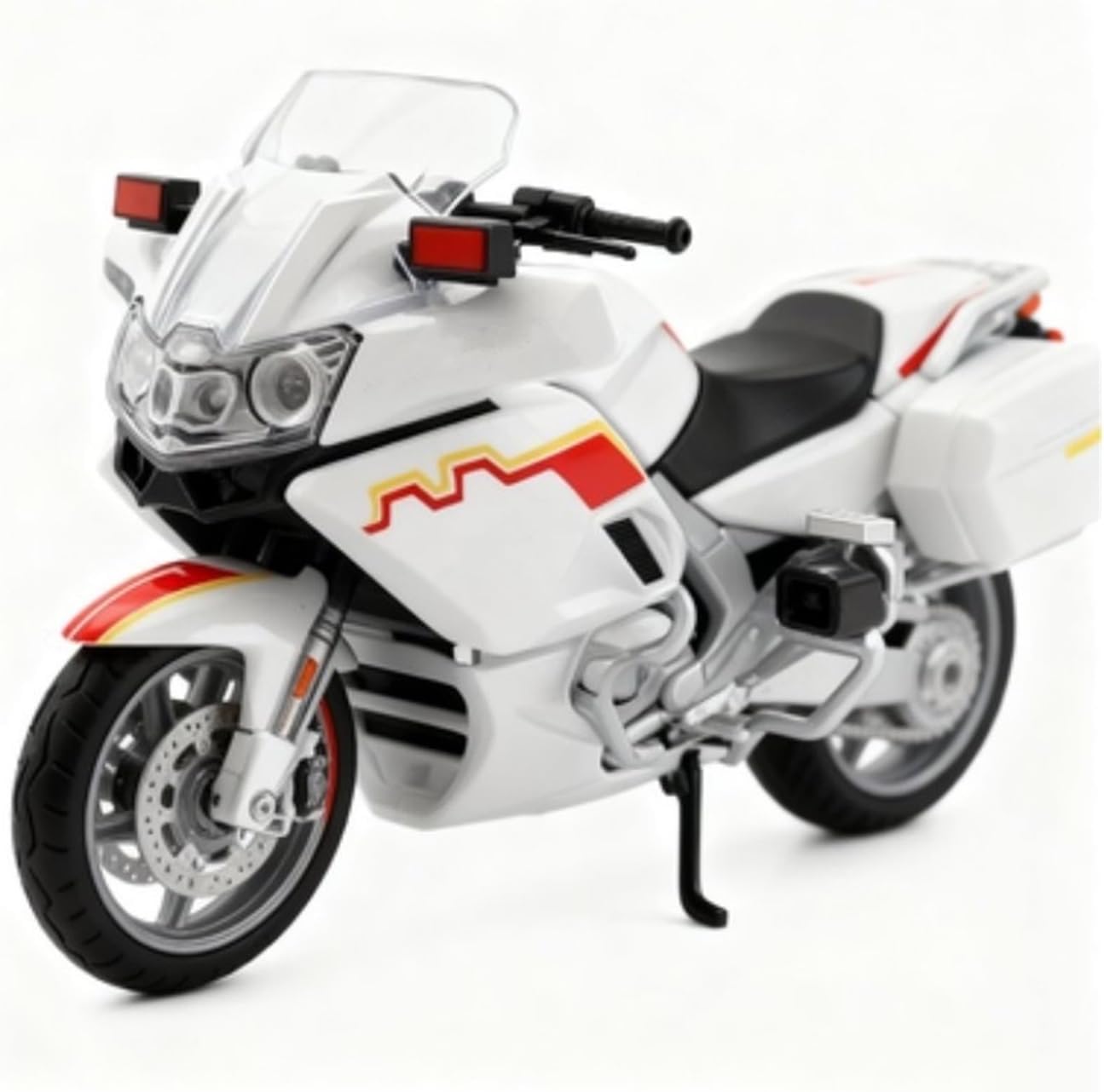 HASCBUYC 1/12 Compatible with Guest 650G Large Scale Motorcycle, Alloy Construction, Sound and Light Effects, Working Suspension and Linkage Movement, Detailed Model Collection