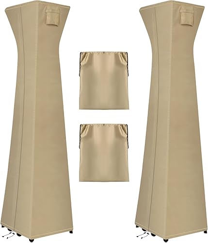 Miniatura 17 de OutdoorLines Fundas impermeables para calentadores de patio al aire libre con cremallera y bolsa de almacenamiento, a prueba de polvo, resistente a