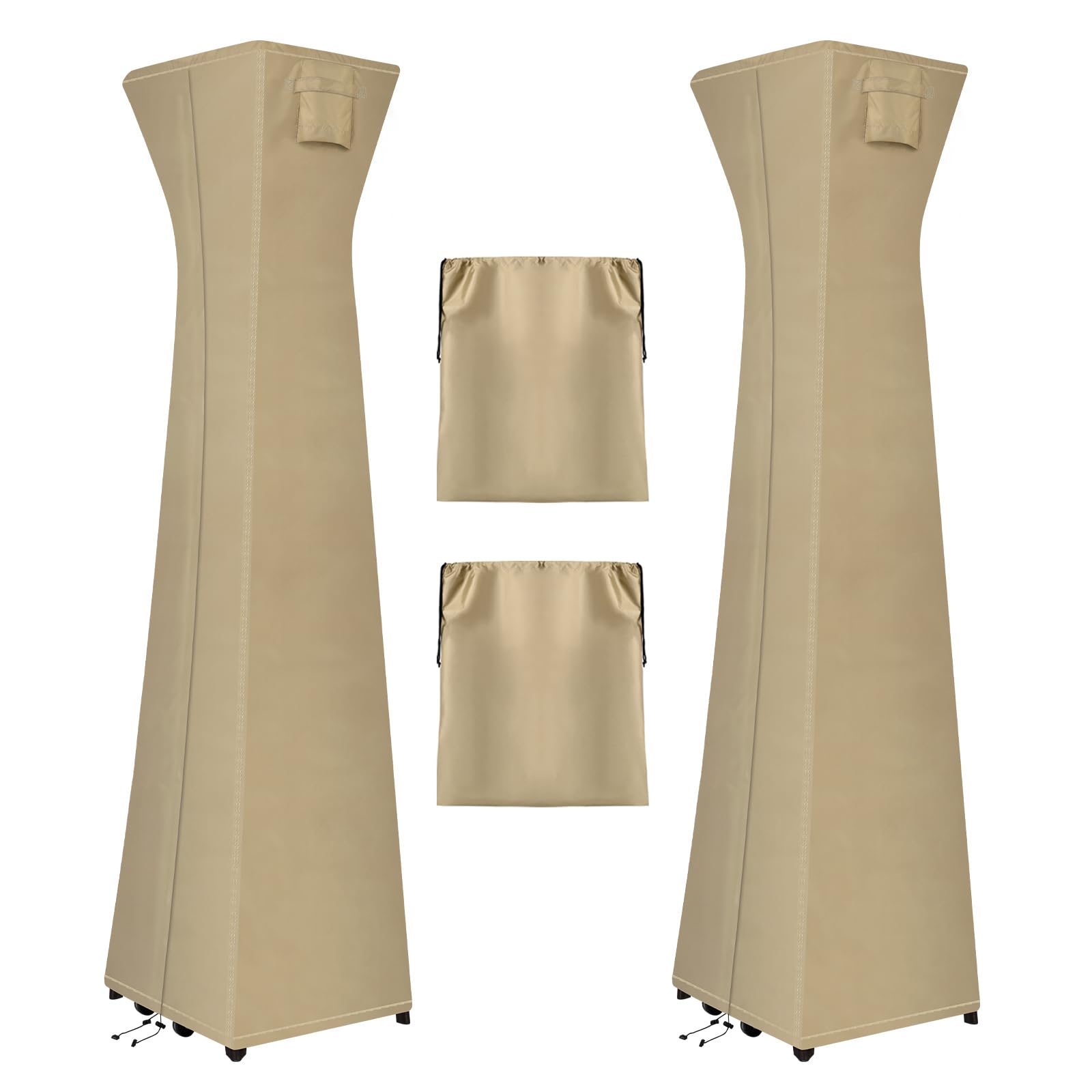 OutdoorLines Copertura impermeabile per riscaldatore da esterni, con cerniera e custodia, antipolvere, resistente ai raggi UV, antivento, a propano resistente, per riscaldatore da pavimento