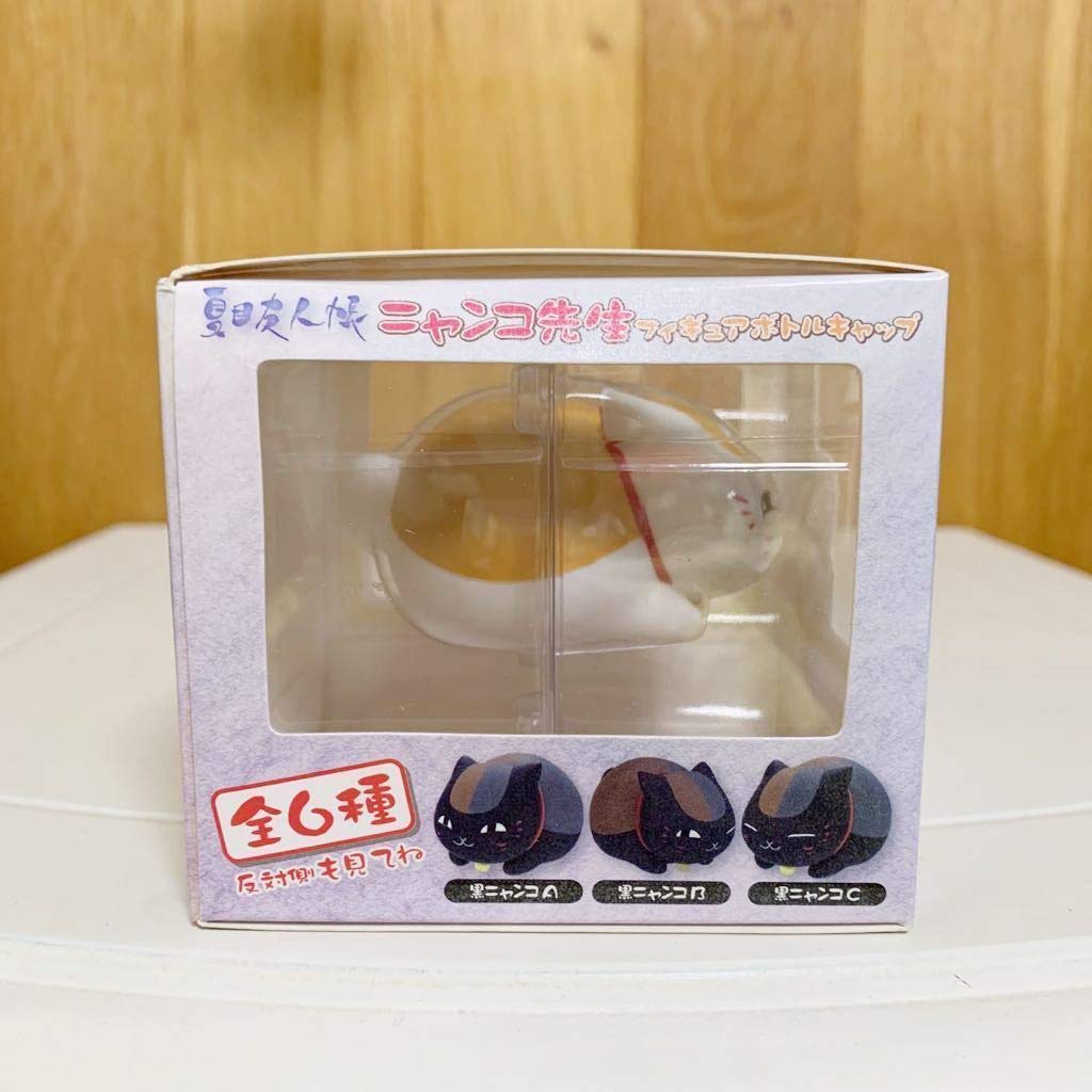 【全種コンプ】夏目友人帳 ニャンコ先生 フィギュアボトルキャップ 1＆2セット 夏目友人帳 ニャンコ先生 フィギュア 2個 フィギュアボトルキャップ3