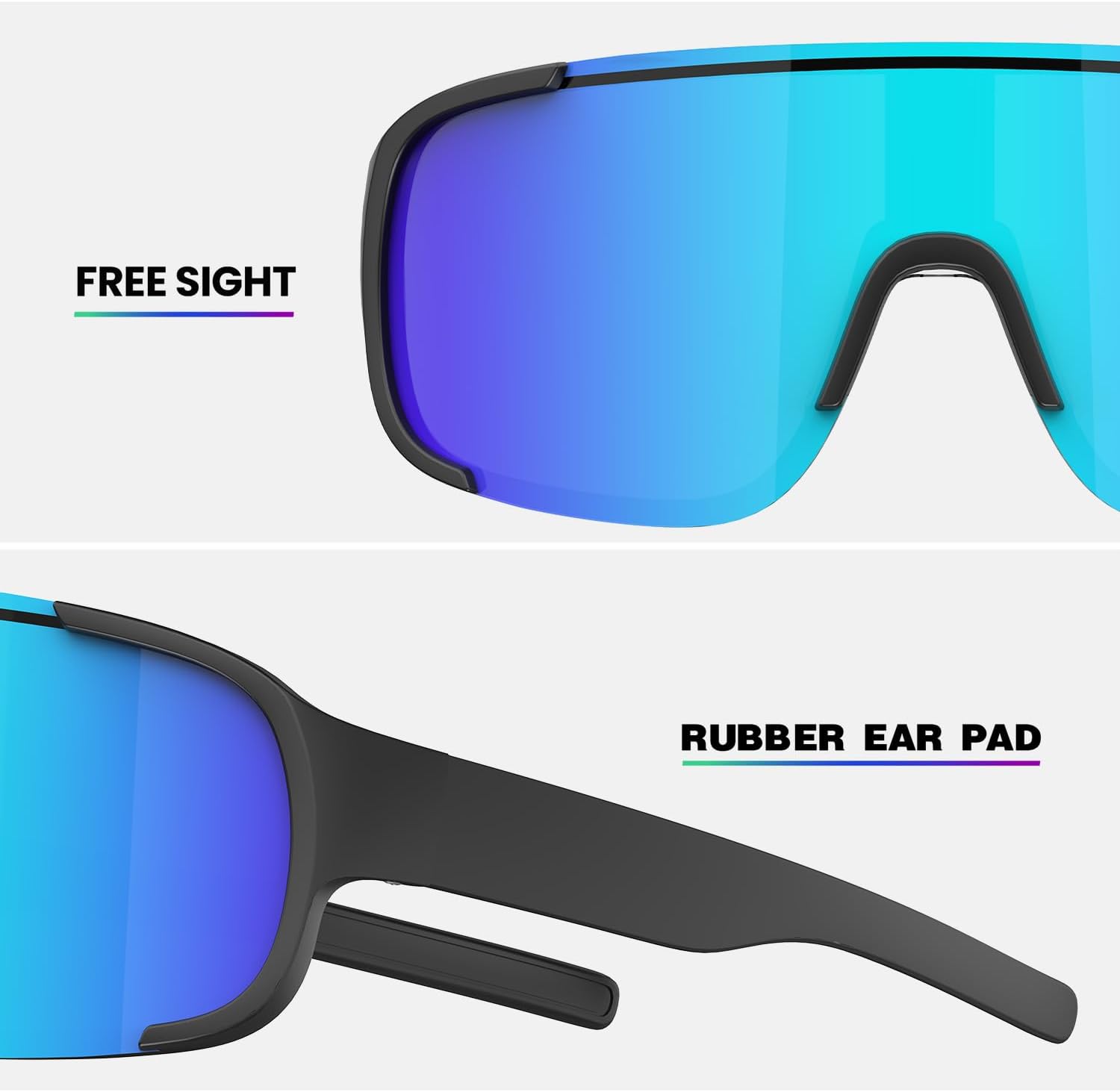 Sport Sunglasses for Men Women Running Cycling Sunglasses Polarized for Outdoors