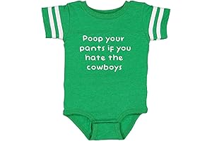 Eagles Fan Poop Your Pants if You Hate the Cowboys Funny Baby Football Jersey Bodysuit