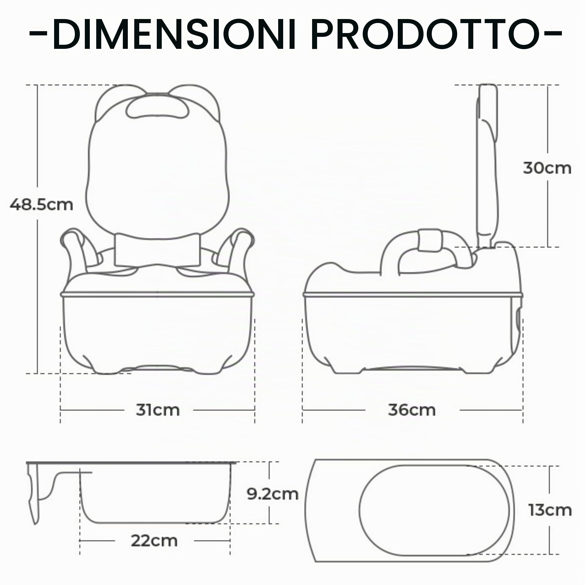SUQ Vaso per bambini, Bambini Potty Training Toilet Seat con Splash Guard, Fun Kids Toilet Seat, Vaso Training Toilet per ragazzi e ragazze, con 1 spazzola, Incoraggiare la pratica neonati(Verde)