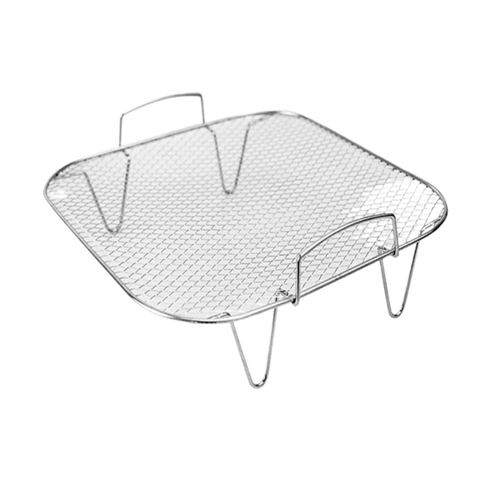 Grille de cuisson friteuse à air en acier inoxydable pour aliments croustillants