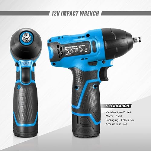 Vista 58 de DNA MOTORING TOOLS-00236 Kit de herramientas de destornillador eléctrico inalámbrico recargable de 3.6 V con luz de trabajo LED, color azul