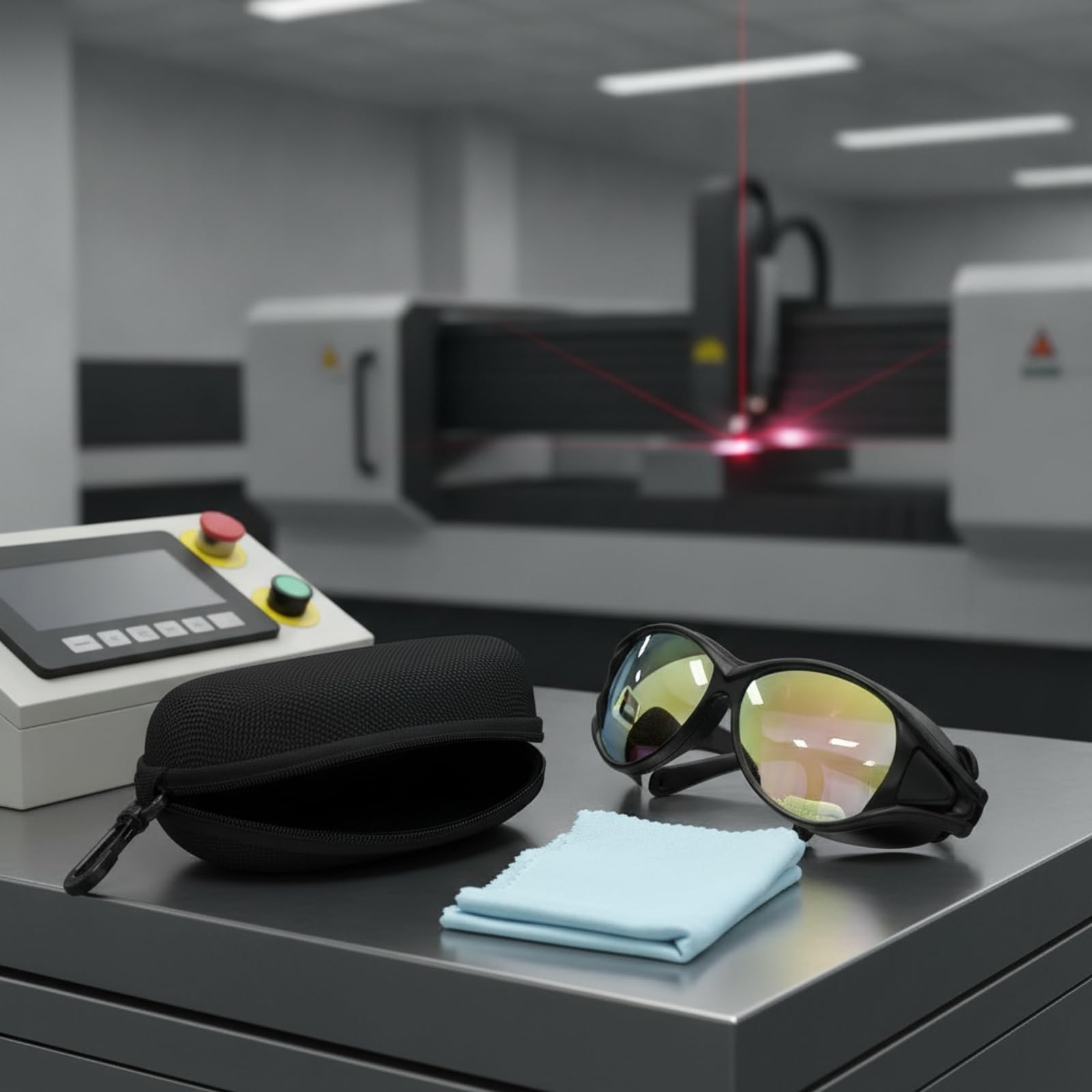 Lunettes Sécurité avec Étui Teintée Antireflet pour Souurs
