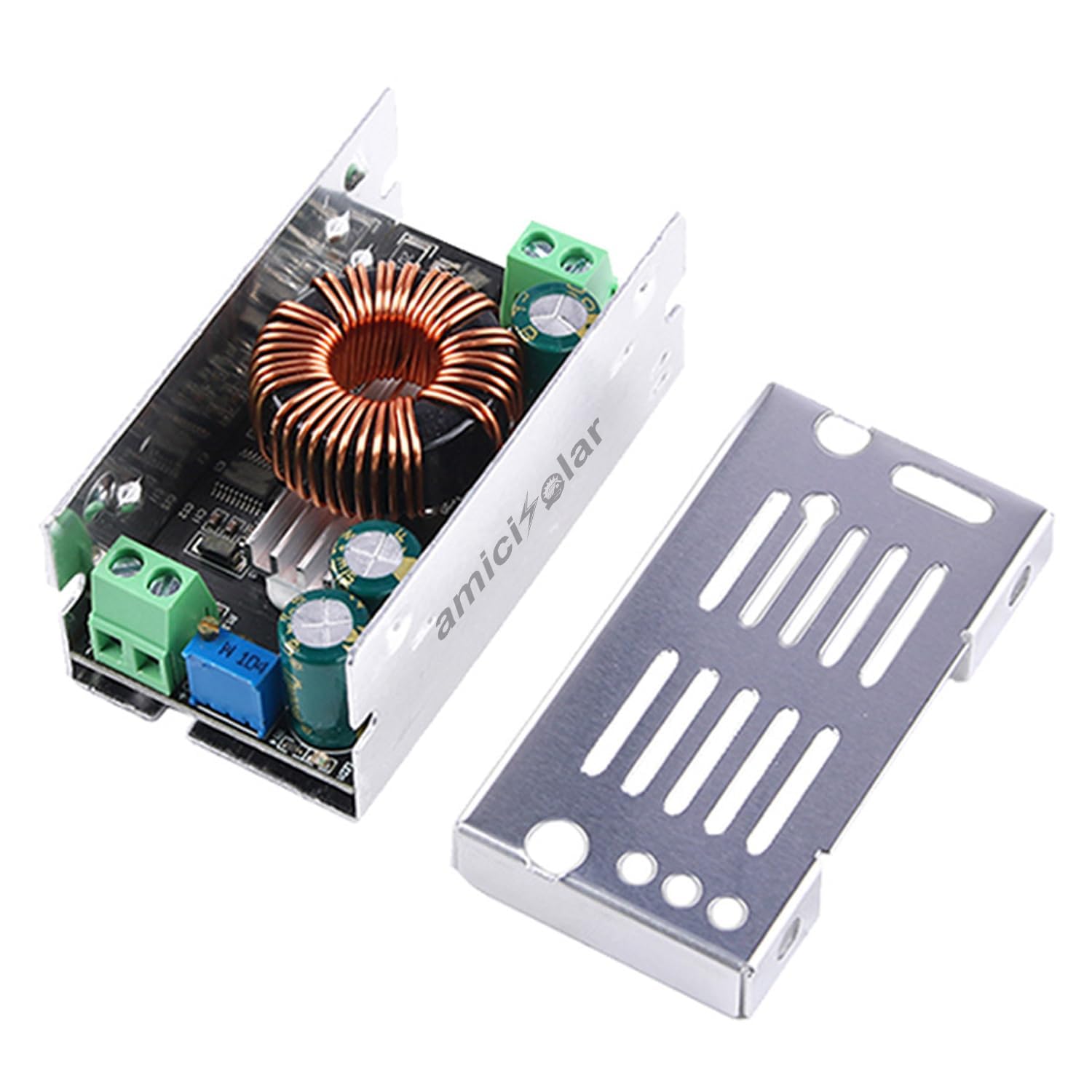 amiciSolar 6A DC-DC Buck Converter 13-90V to 1.5V-60V Step-Down Power Voltage Regulator Module – Adjustable Output, High Efficiency for Electronics, Battery Charging & More-image-35
