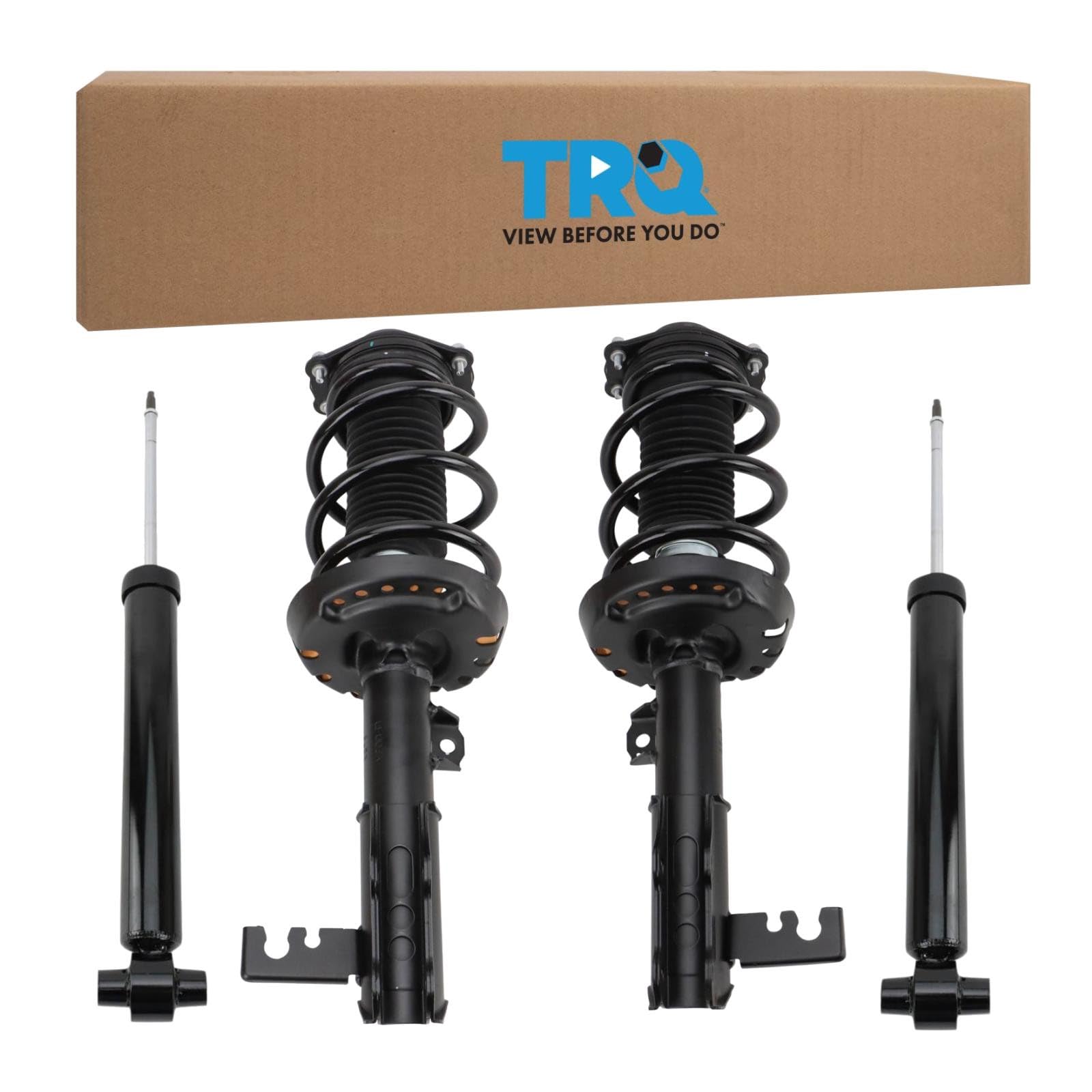 TRQ Front and Rear Complete Strut Assembly &amp; Shock Absorber Kit Complete Strut &amp; Coil Spring Assembly Compatible with 2017-2020 Buick Envision