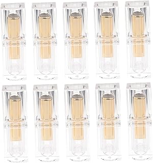 WOONEKY 10 Peças De Bálsamo Labial Tubos De Batom Tubos De Brilho Labial Vazios Recipientes De Brilho Labial Em Massa Kit De Brilho Labial Vazio Para Pequenas Empresas Tubos De Batom