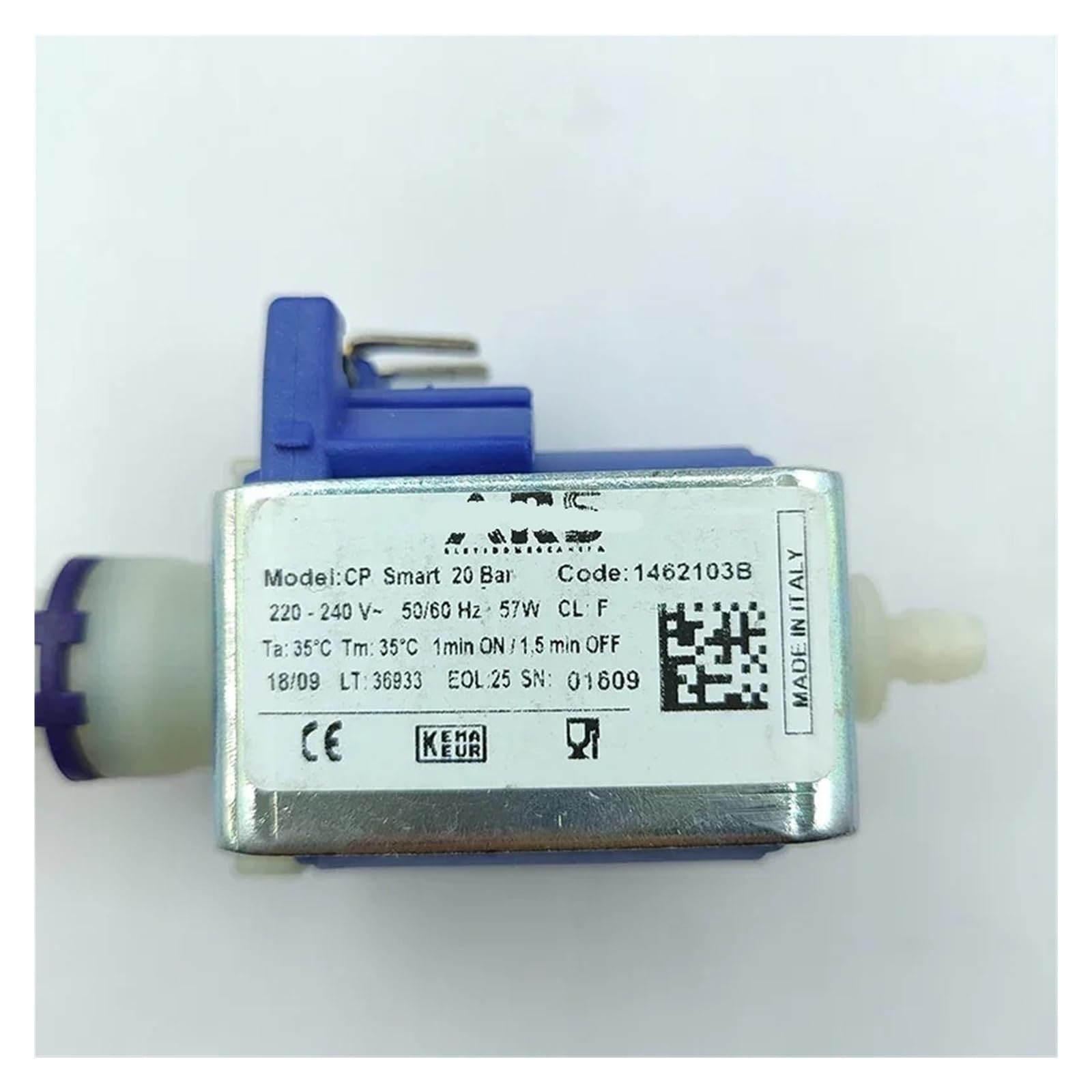 Compatible Avec ARS, AC 220V 230V 240V 57W Mini Pompe Électromagnétique For Machine À Café Pompe À Eau Pompe À Piston CP Smart 20 BAR Débit Haute Pression