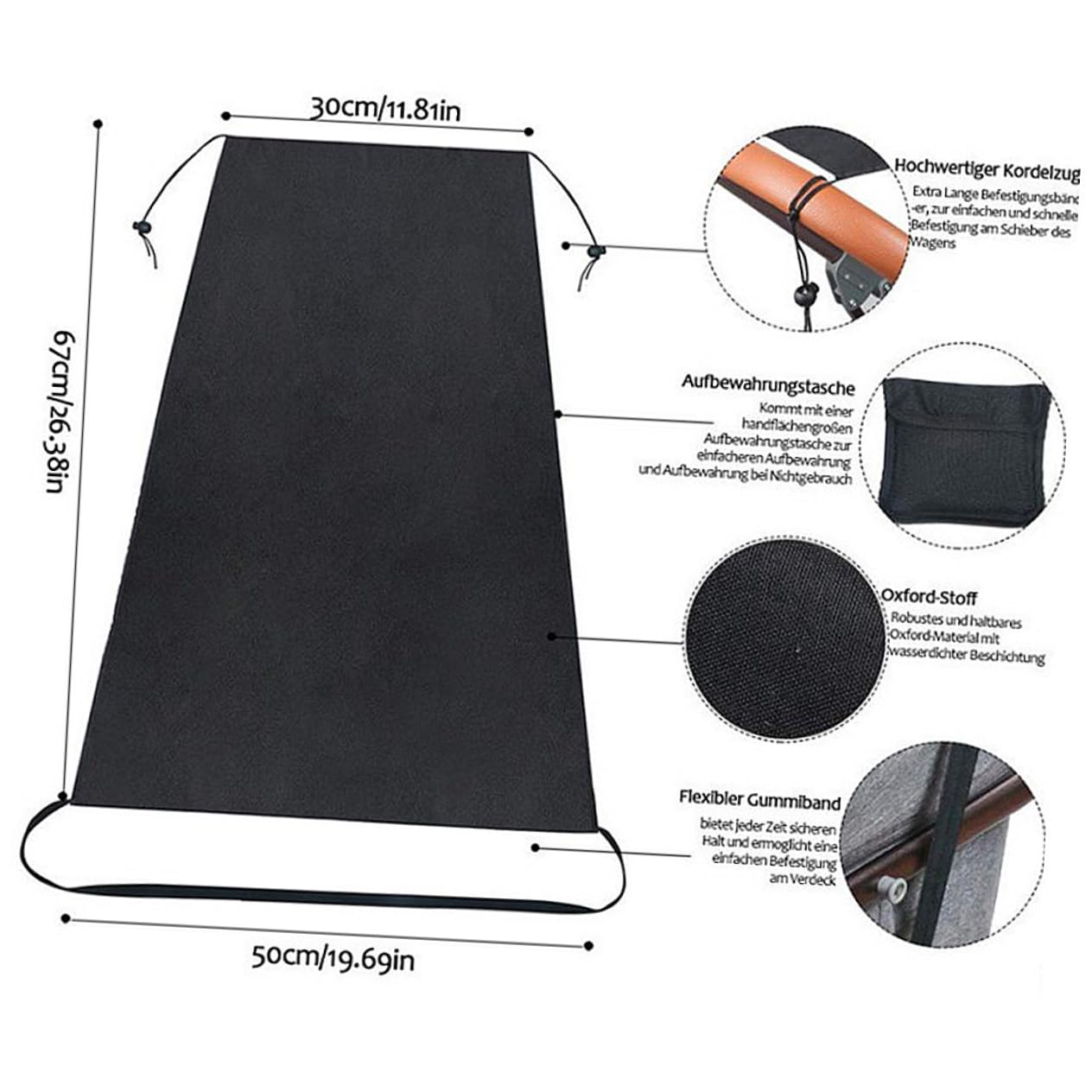 KOMBIUDA Stroller Cover Stroller Uv Cover Universal Sunshade Multi-use Shade for Nursing