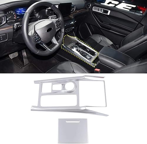 Miniatura 9 de HIGH FLYING Accesorios de automóvil para Ford Explorer 2020 2021 2022 2023, accesorios de automóvil, engranajes de consola central, cubierta de