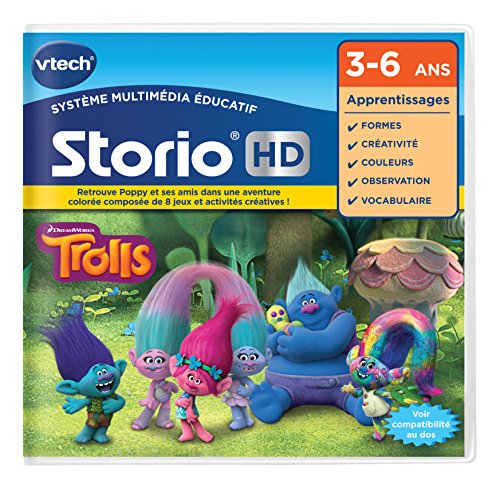 VTech- Jeu HD Storio Trolls, 271005, Multi-Couleur - Version FR